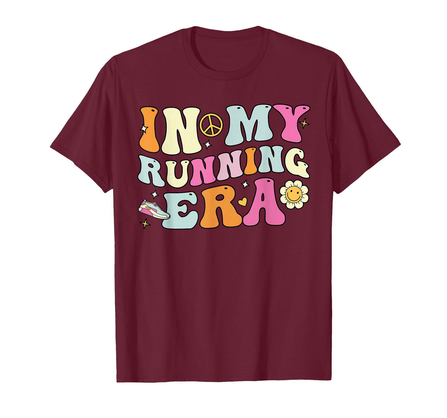 In My Running Era, Cute Groovy Runners T-Shirt