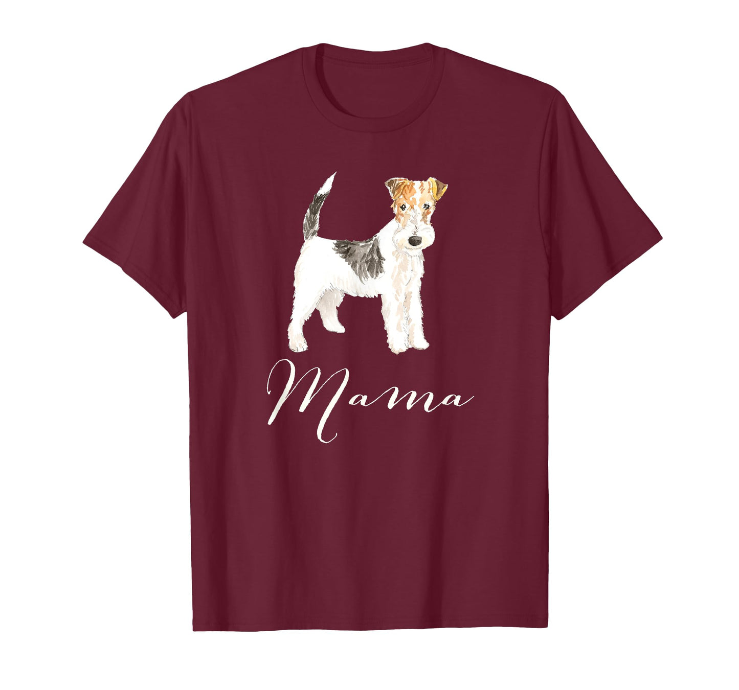 Wire Haired Fox Terrier Dog Mama Tee Shirt Dog Mom T-shirt Men Women Kids T-Shirt
