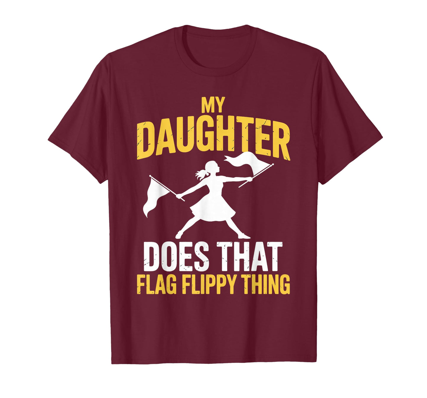Flag Flippy Thing Marching Band Flag Twirling Colorguard T-Shirt