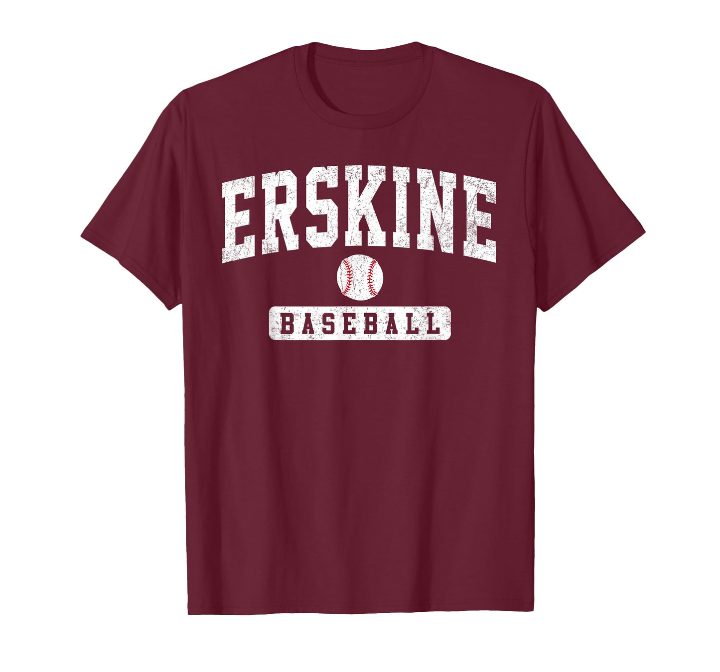 ERSKINE College Baseball Arch Vintage Design for Men Women T-Shirt