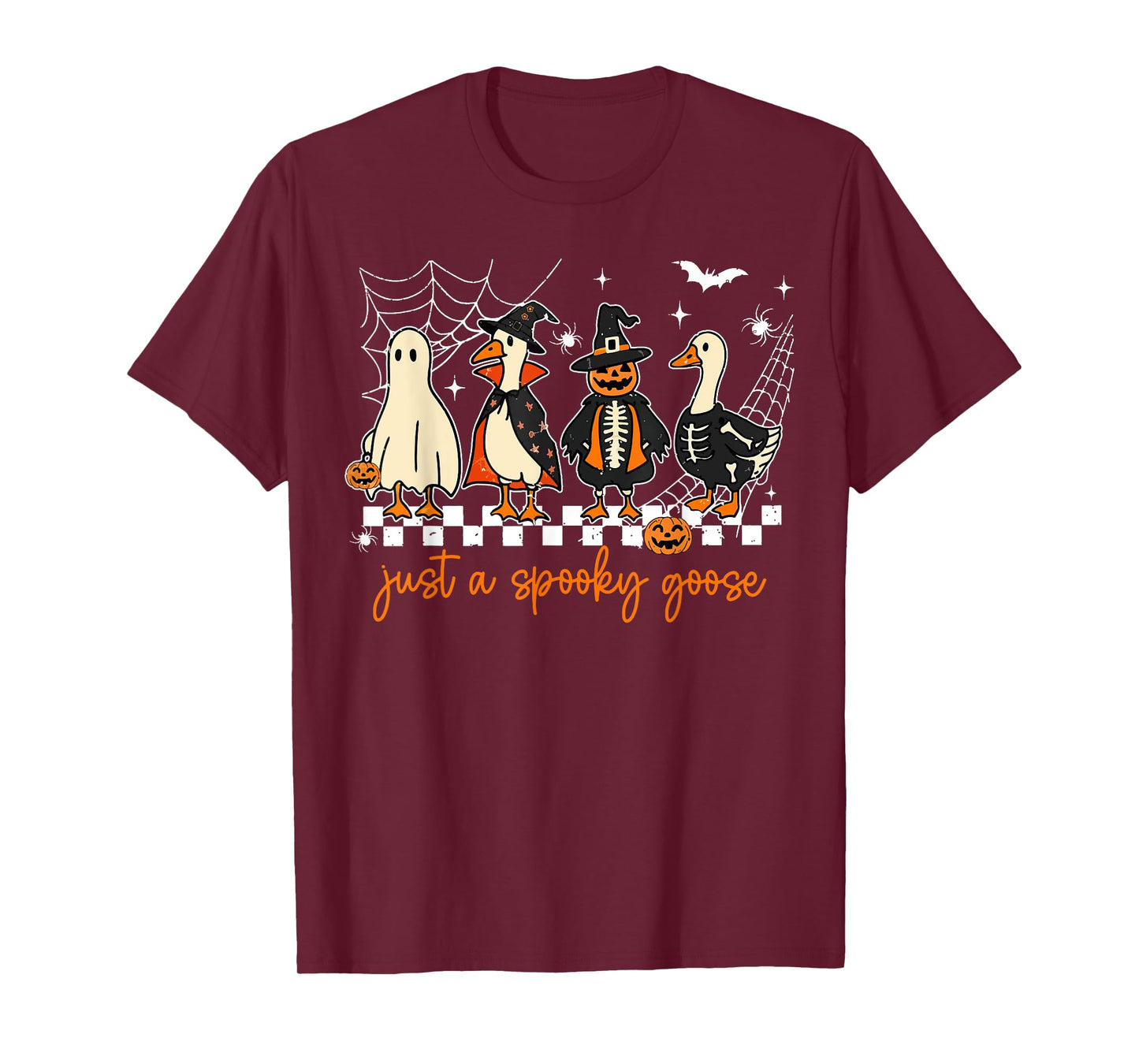 Just a Spooky Goose Halloween Costume Halloween Funny T-Shirt