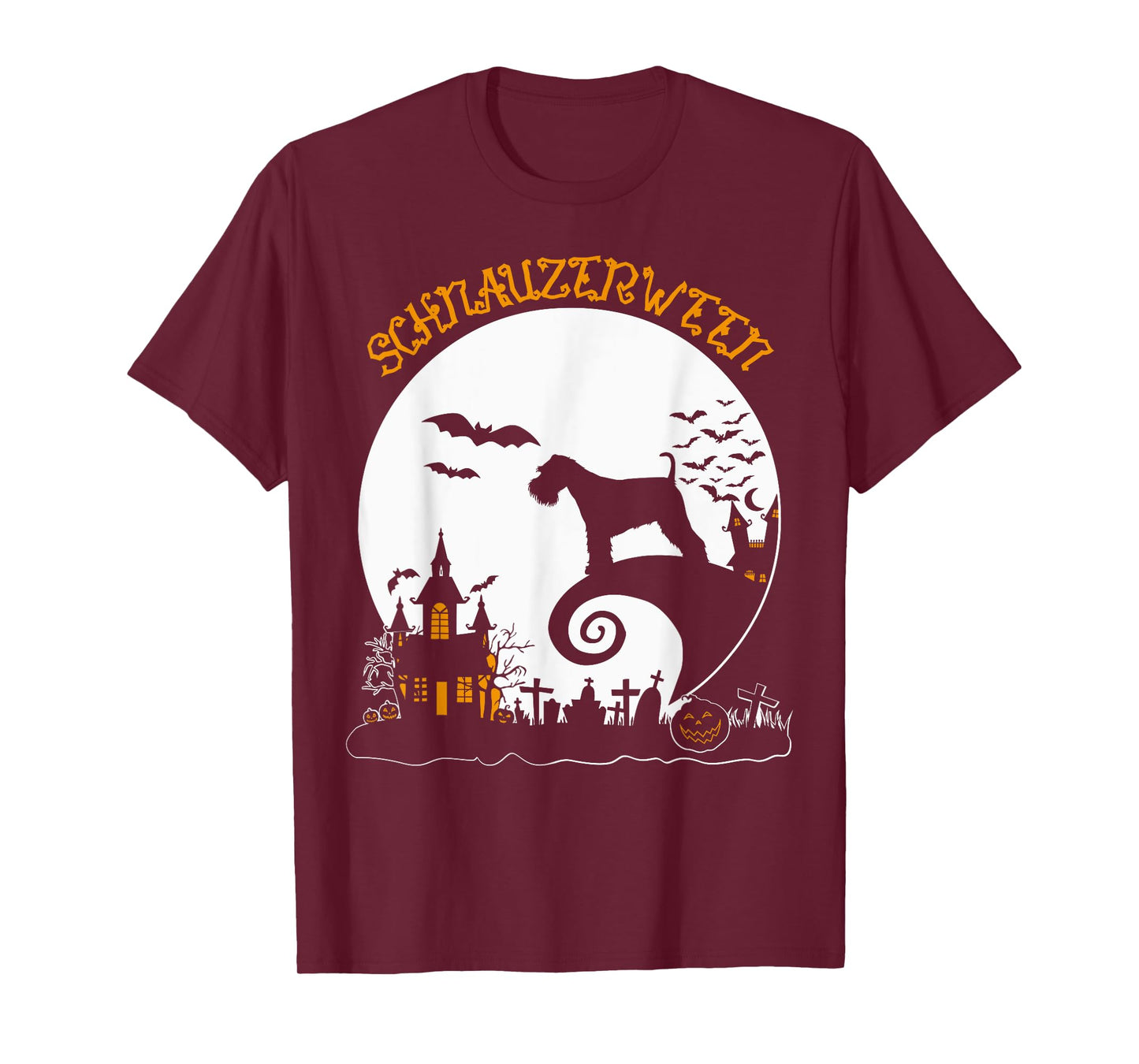 Cute Schnauzer Halloween Dog Mom Lover Schnauzerween T-Shirt