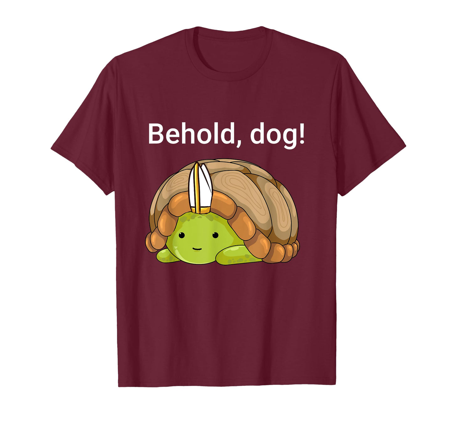 Behold Dog Funny Turtle Wearing A Priest Hat T-Shirt for Men Women Girls Kids