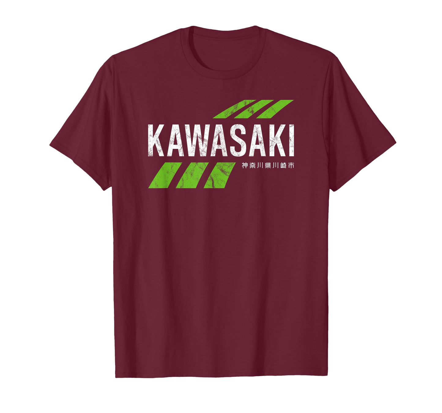 Retro Vintage KAWASAKI Green City for Men or Women T-Shirt