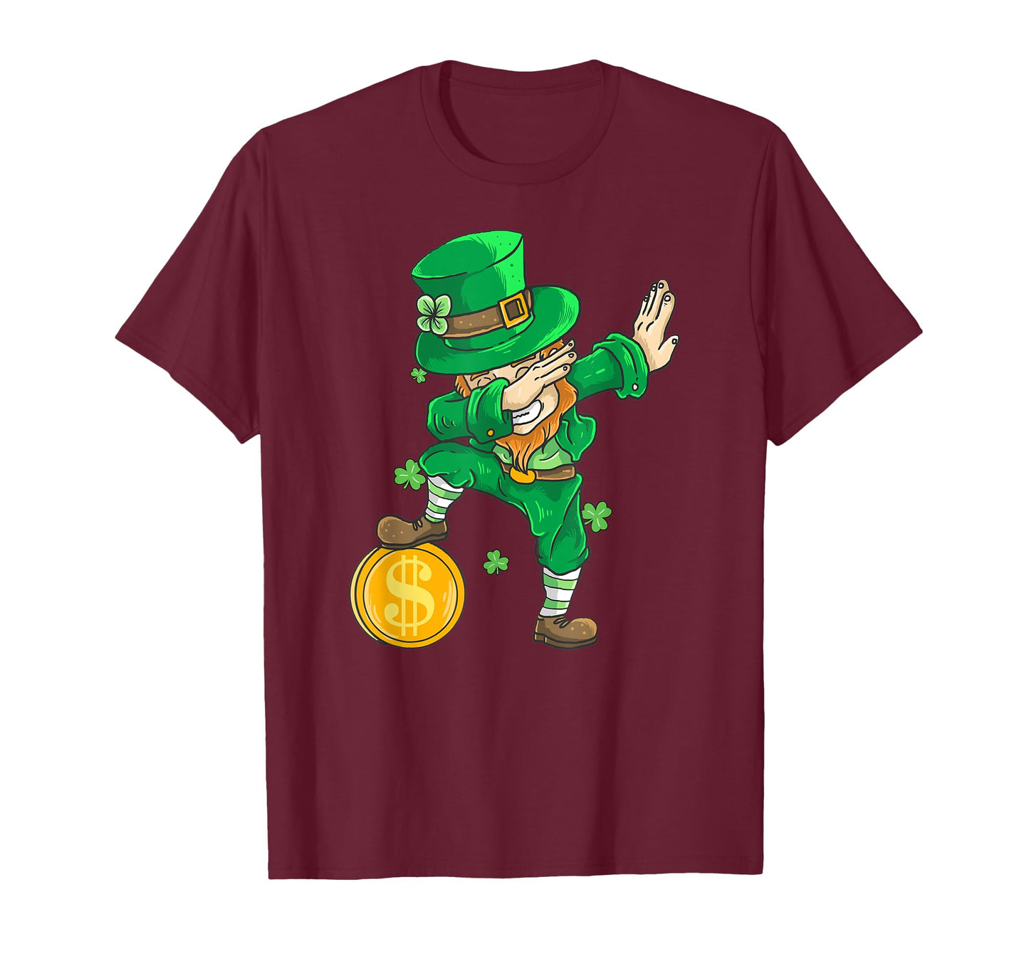 St Patricks Day Dabbing Leprechaun Kids Dab T-Shirt