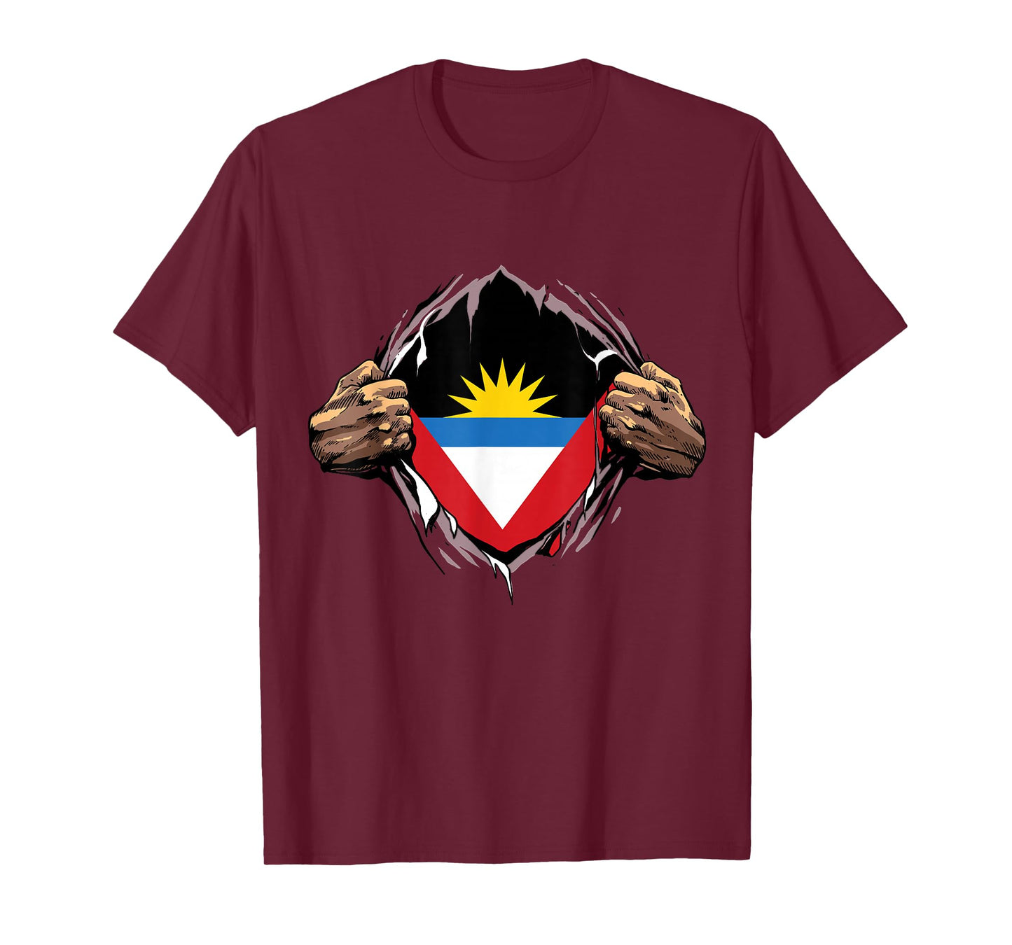 Antigua and Barbuda Shirt Super Antigua Flag Antiguan Roots T-Shirt
