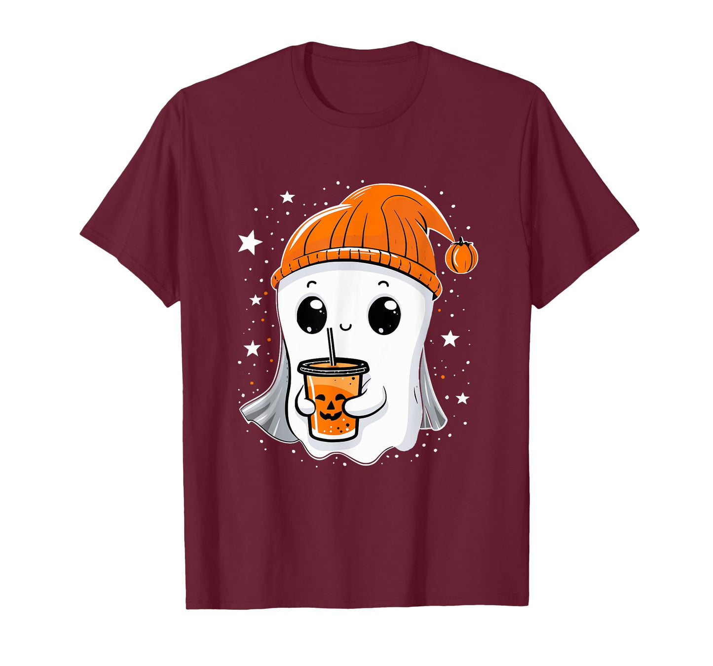 Halloween for Girls, Kids, Toddler & Women Cute Fall Ghost T-Shirt