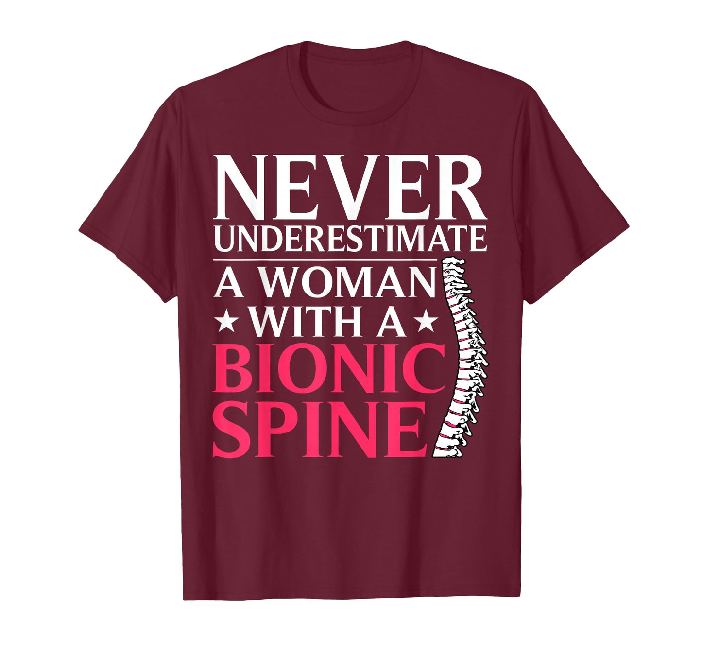 Spine Surgery Art for Women Mom Post Spine Surgery Recovery T-Shirt