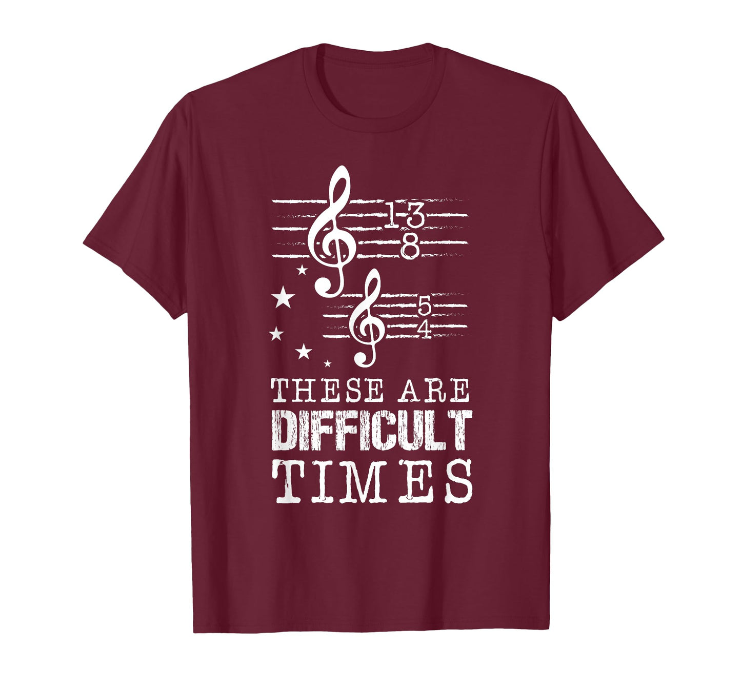 These Are Difficult Times Musical Page Note Opera Orchestra T-Shirt