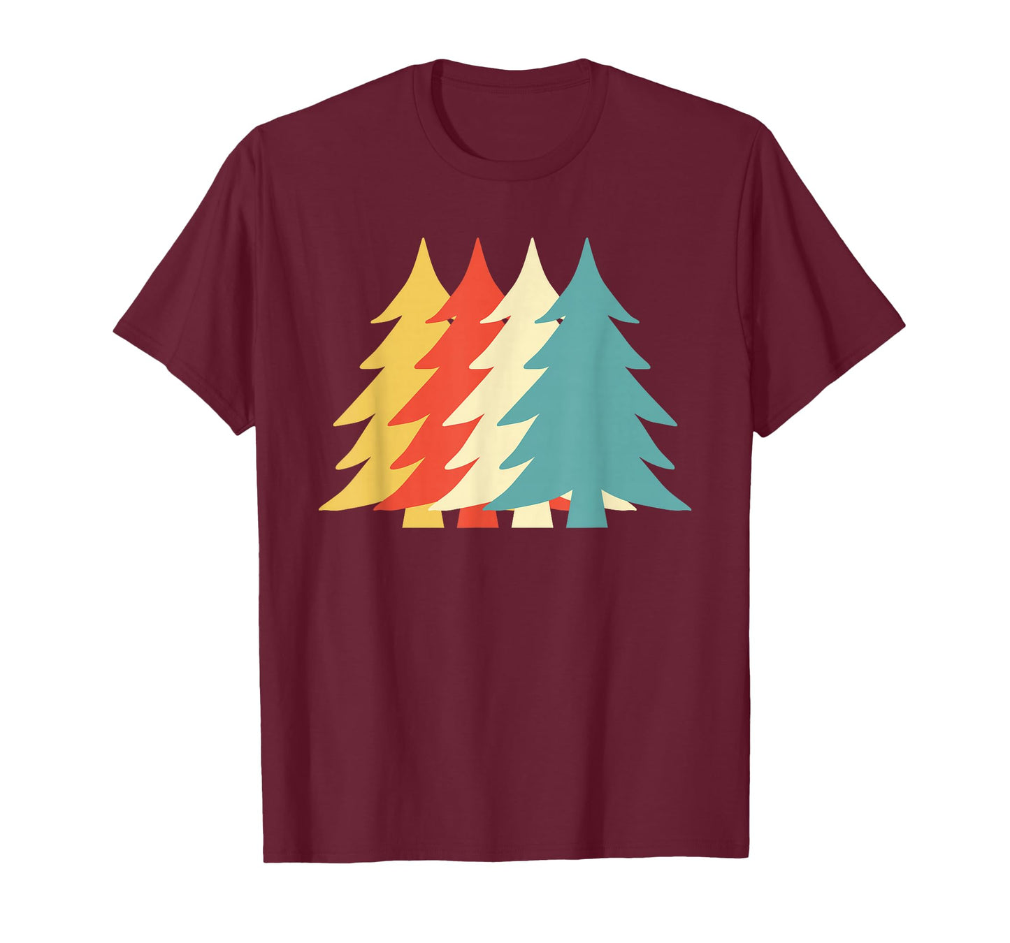 Vintage Christmas Tree Classic Retro Holiday Vibes Pinetree T-Shirt