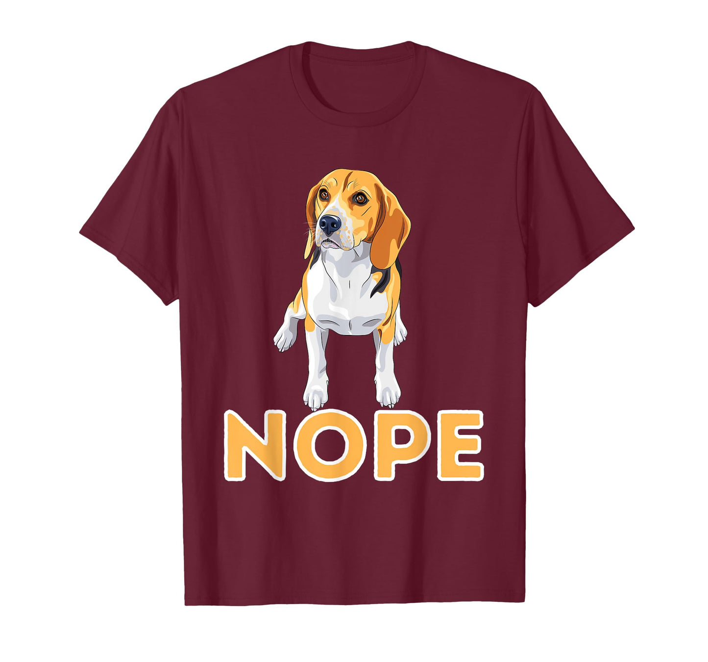 Nope Lazy Beagle - Funny Beagle Dog Lover Pet Owner Men Women Girls Kids T-Shirt