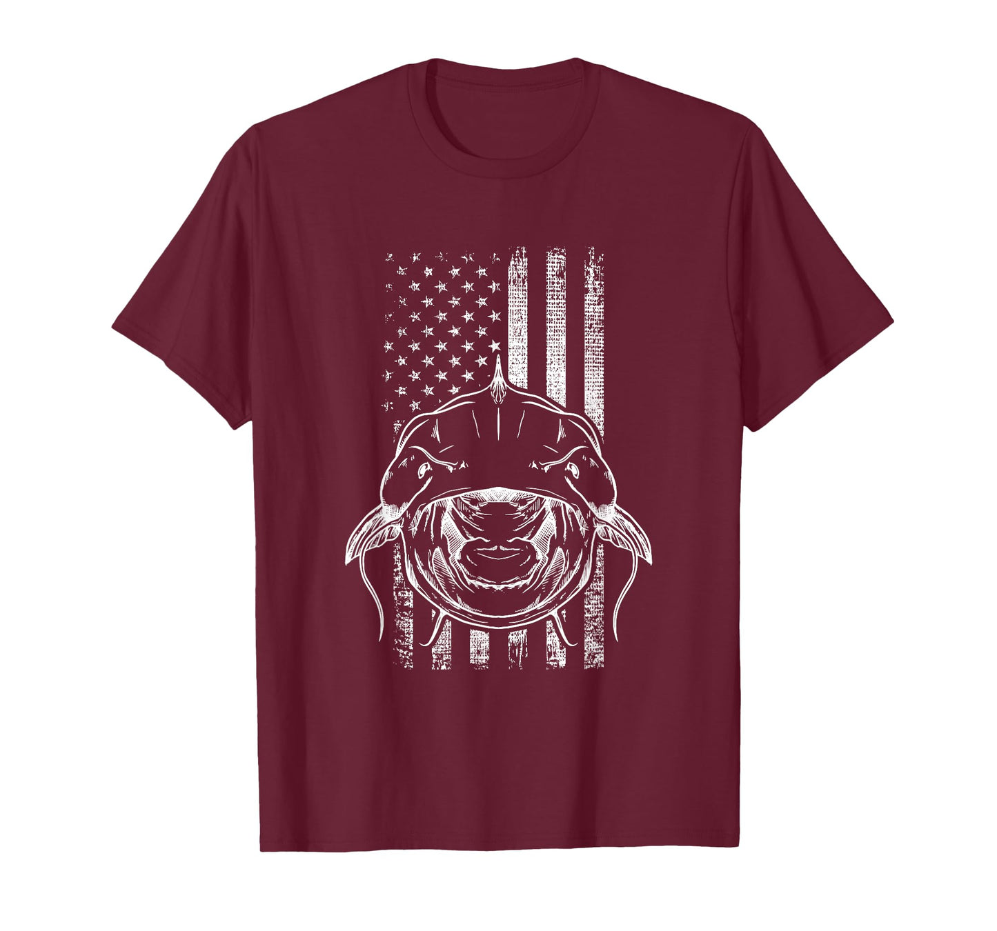 Distressed Flathead Catfish Shovelhead Cat Mudcat Noodling T-Shirt for Men Women Girls Kids