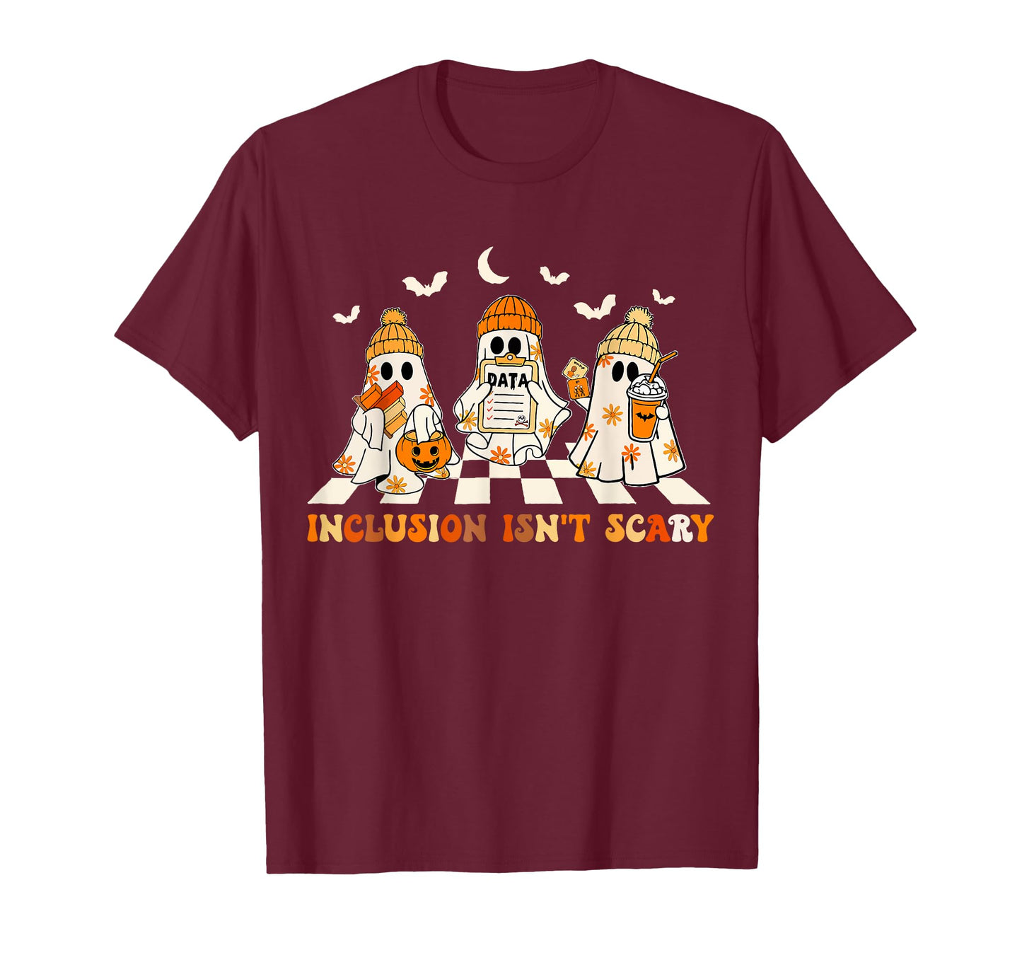 Funny Sped Teacher Halloween Ghost Inclusion Isn't Scary T-Shirt