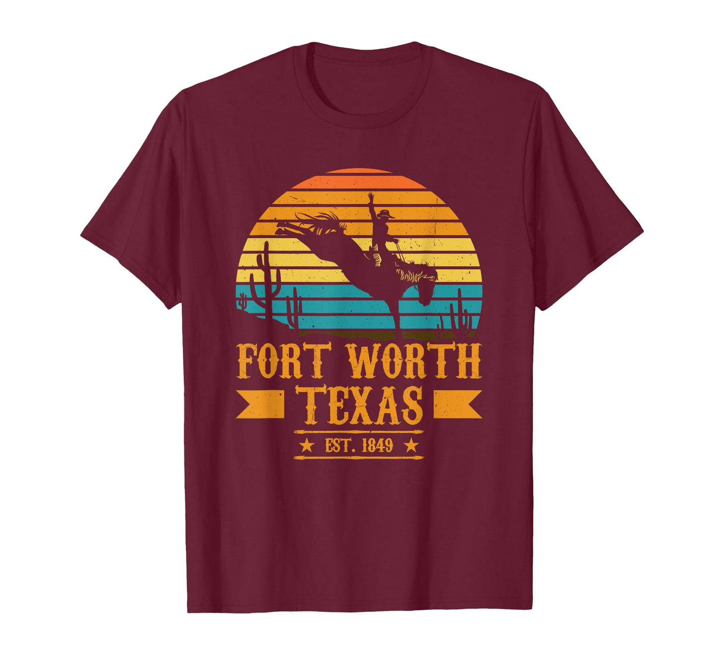 Fort Worth Texas Rodeo Rider Horse - Fort Worth Texas T-Shirt