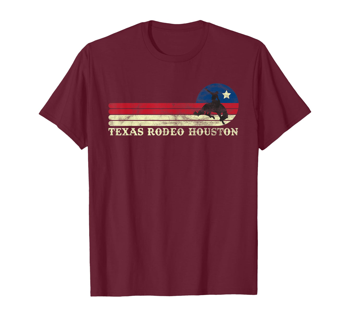 Houston Texas Rodeo Western Vintage Cowboy T-Shirt