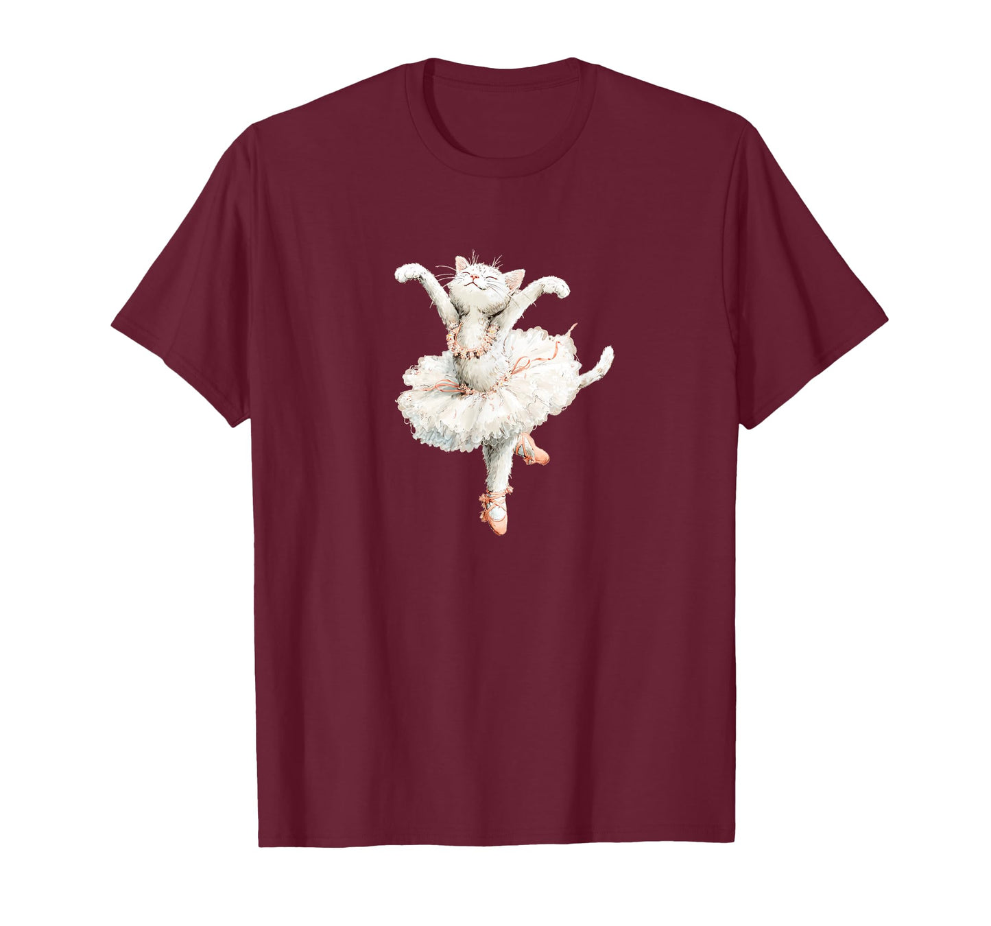 Funny Cat in Tutu Costume for Ballerina and Cats Lovers T-Shirt