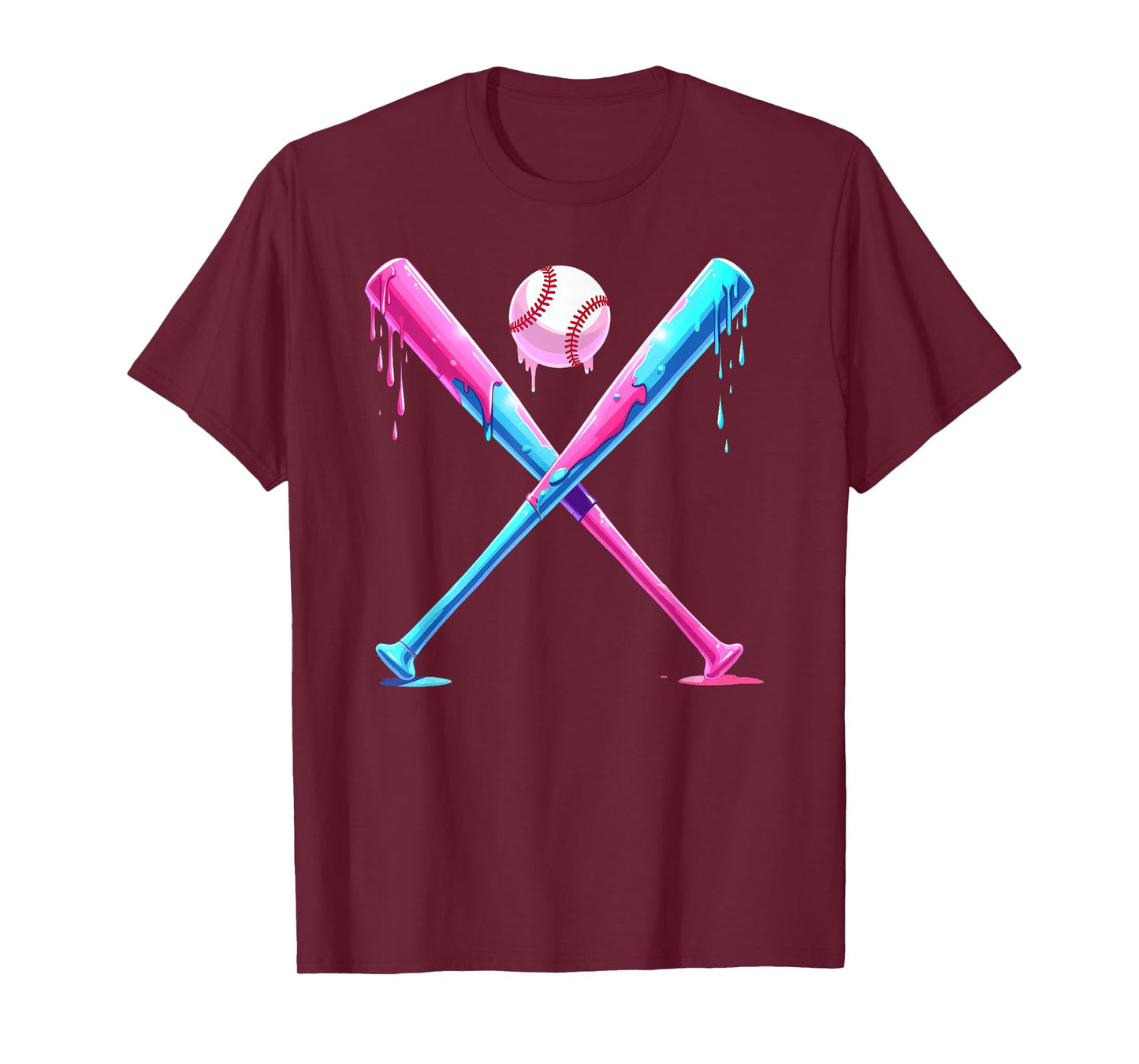 Baseball Home Plate Social Club for Boy Ice Cream Drip T-Shirt