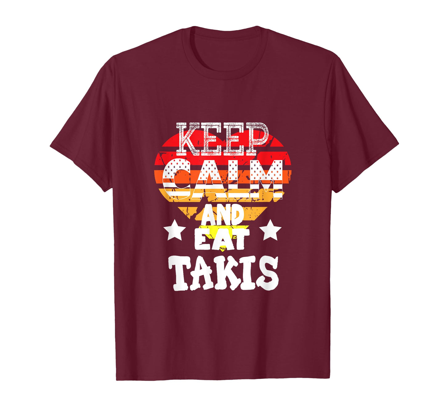 Retro Heart Keep Calm And Eat Takis Foodies Design 2024 T-Shirt