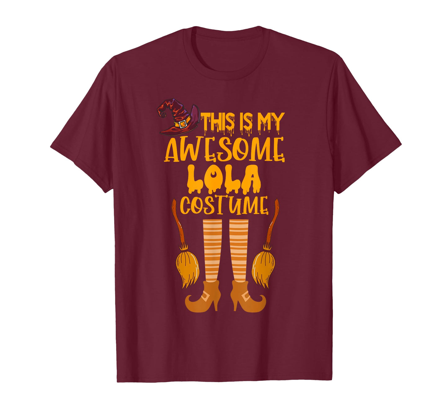 This is my Awesome Halloween Lola Costume Funny Grandma T-Shirt