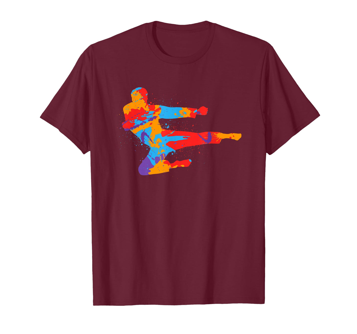 Taekwondo Colorful Martial Arts Men Kids Boys Karate T-Shirt
