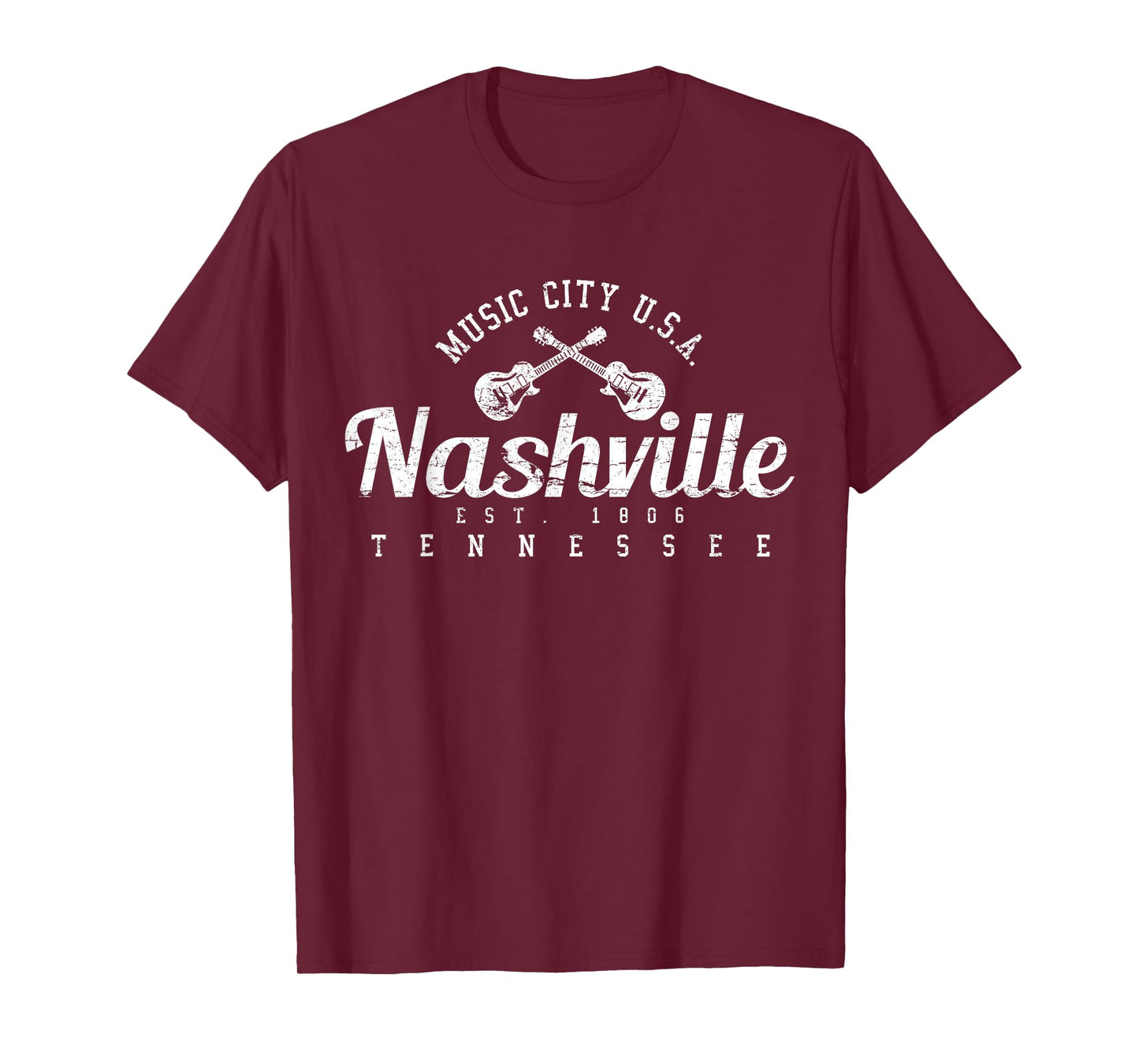 Nashville T-Shirt Tennessee Country Music USA Shirt Gift T-Shirt
