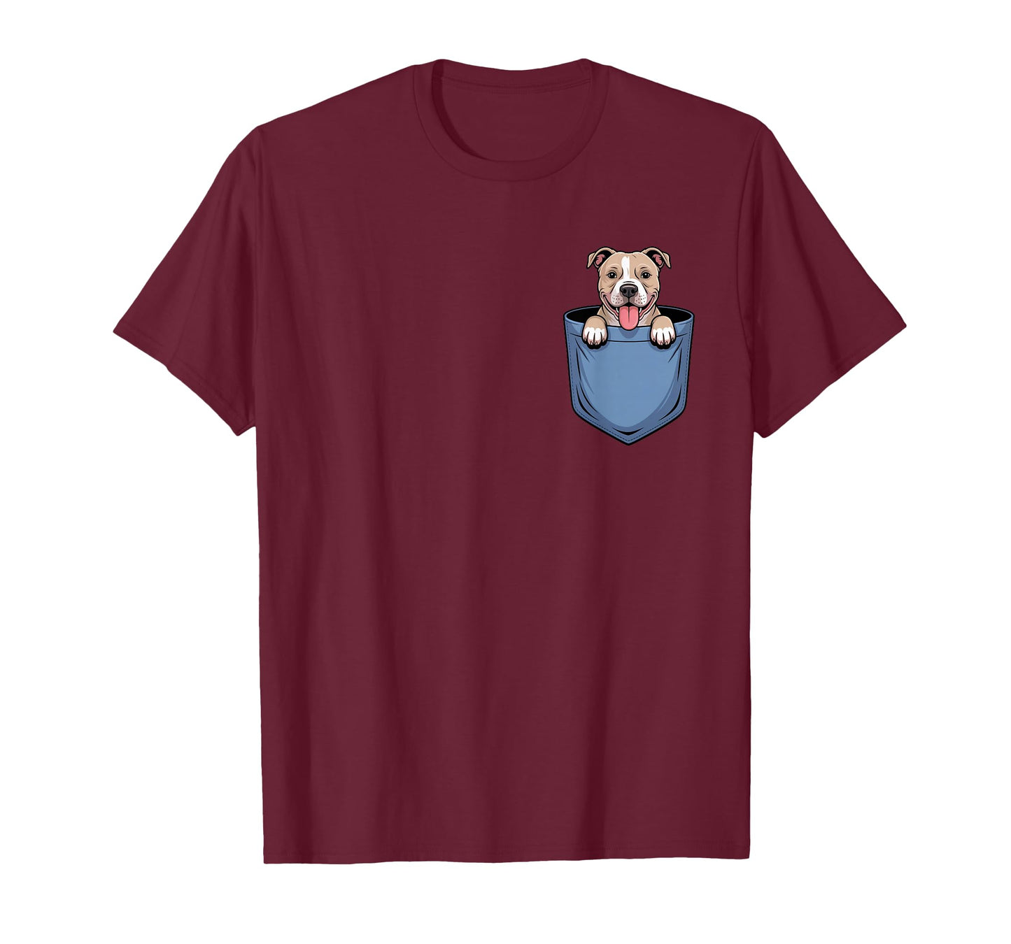 Cute Pocket Pit Bull Lover Pittie Dog Mom T-Shirt
