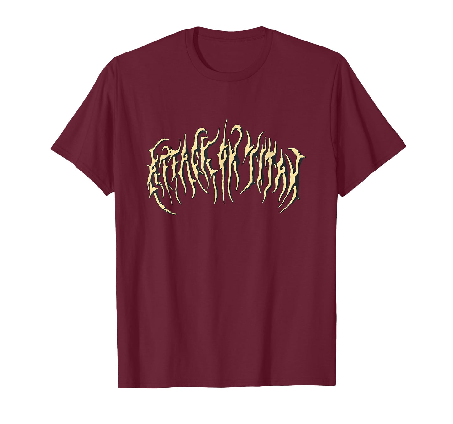 Attack on Titan Season 4 Metal Logo Titan Front and Back T-Shirt