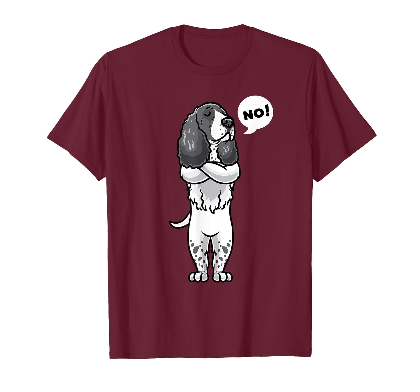 Stubborn English Springer Spaniel Dog Funny T-Shirt