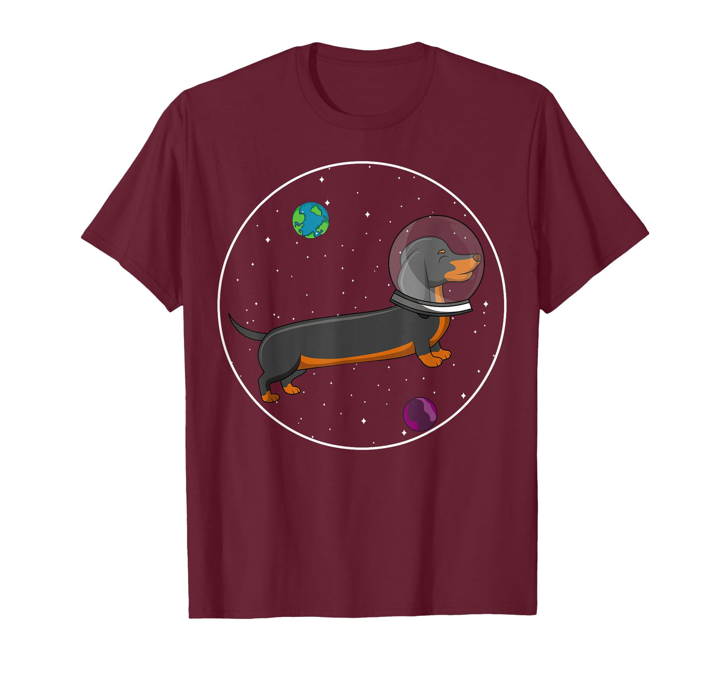 Astronaut Space Dachshund Dog Lover T-Shirt for Men Women Kids