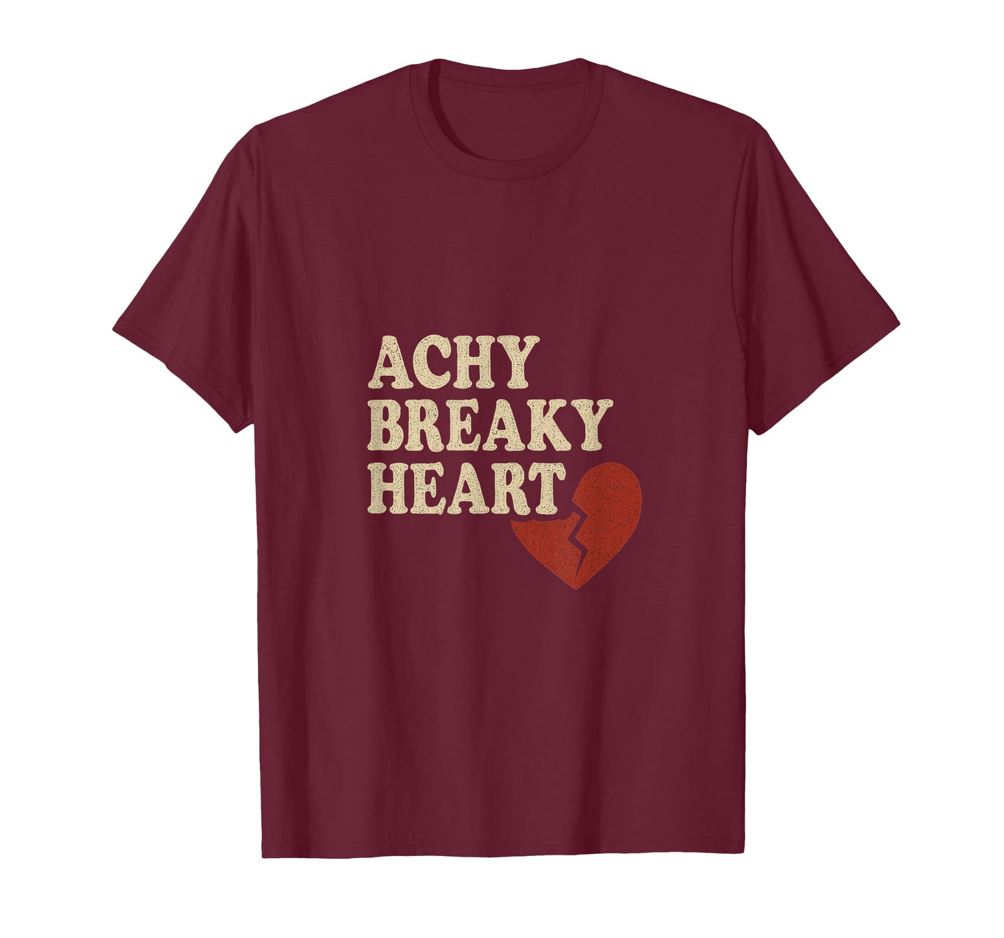 Achy Breaky Heart – Bold Retro Broken Heart Country Music T-Shirt