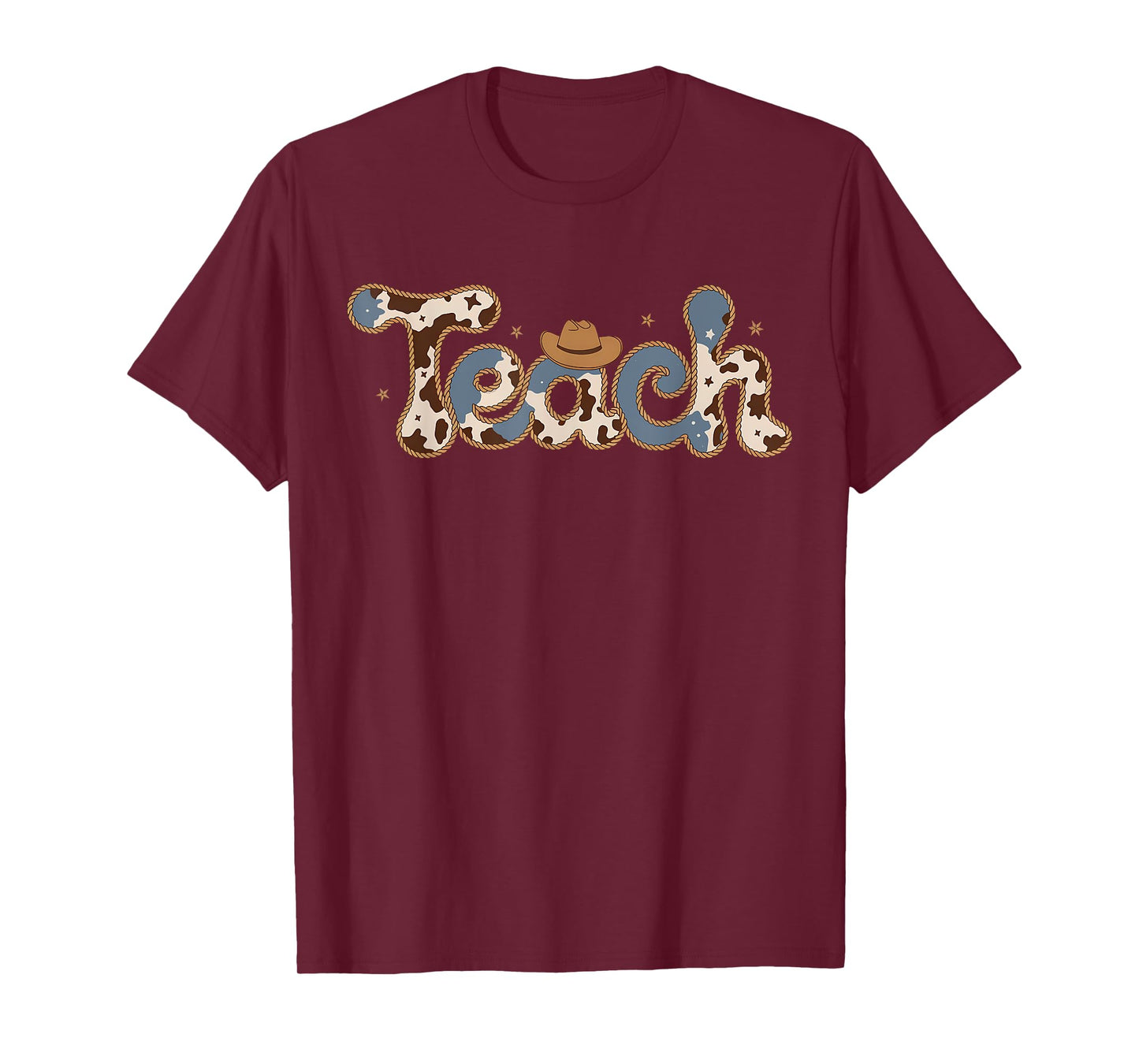 Retro Teacher Western Country Cowboy Cowgirl Back To School T-Shirt