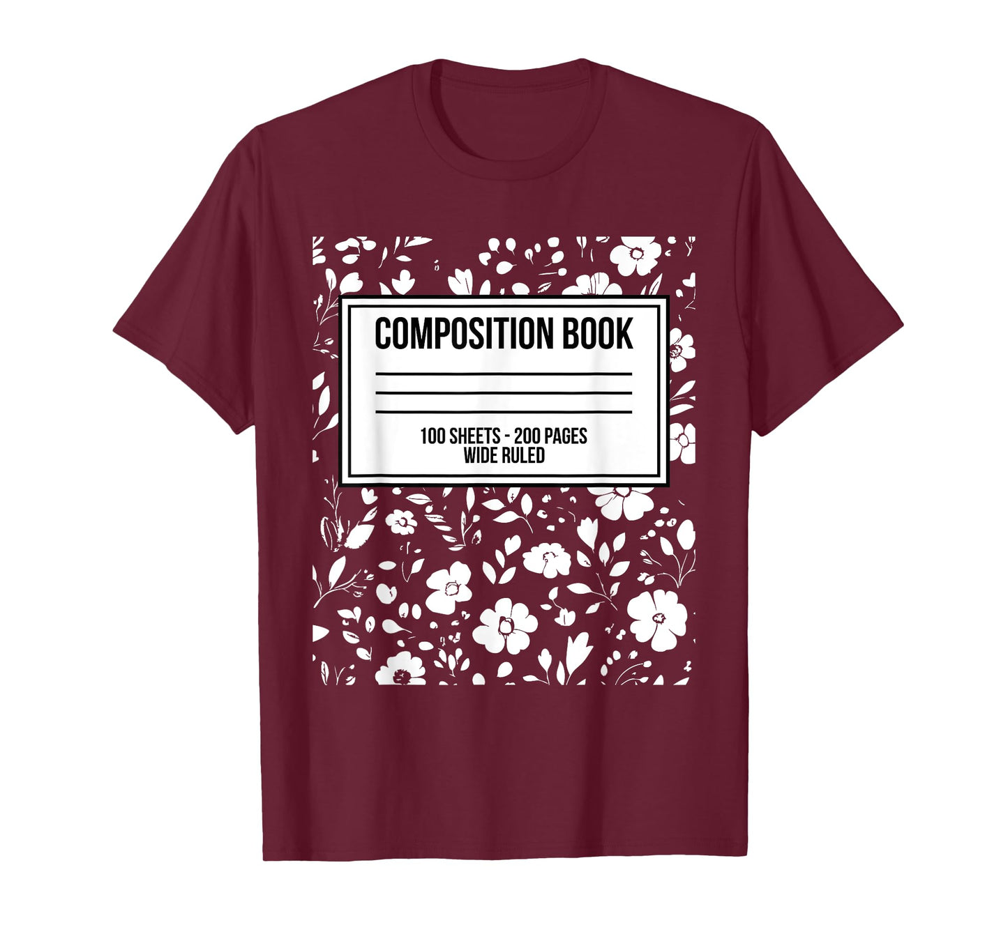 Funny Halloween Costume Journal Composition Notebook Teacher T-Shirt