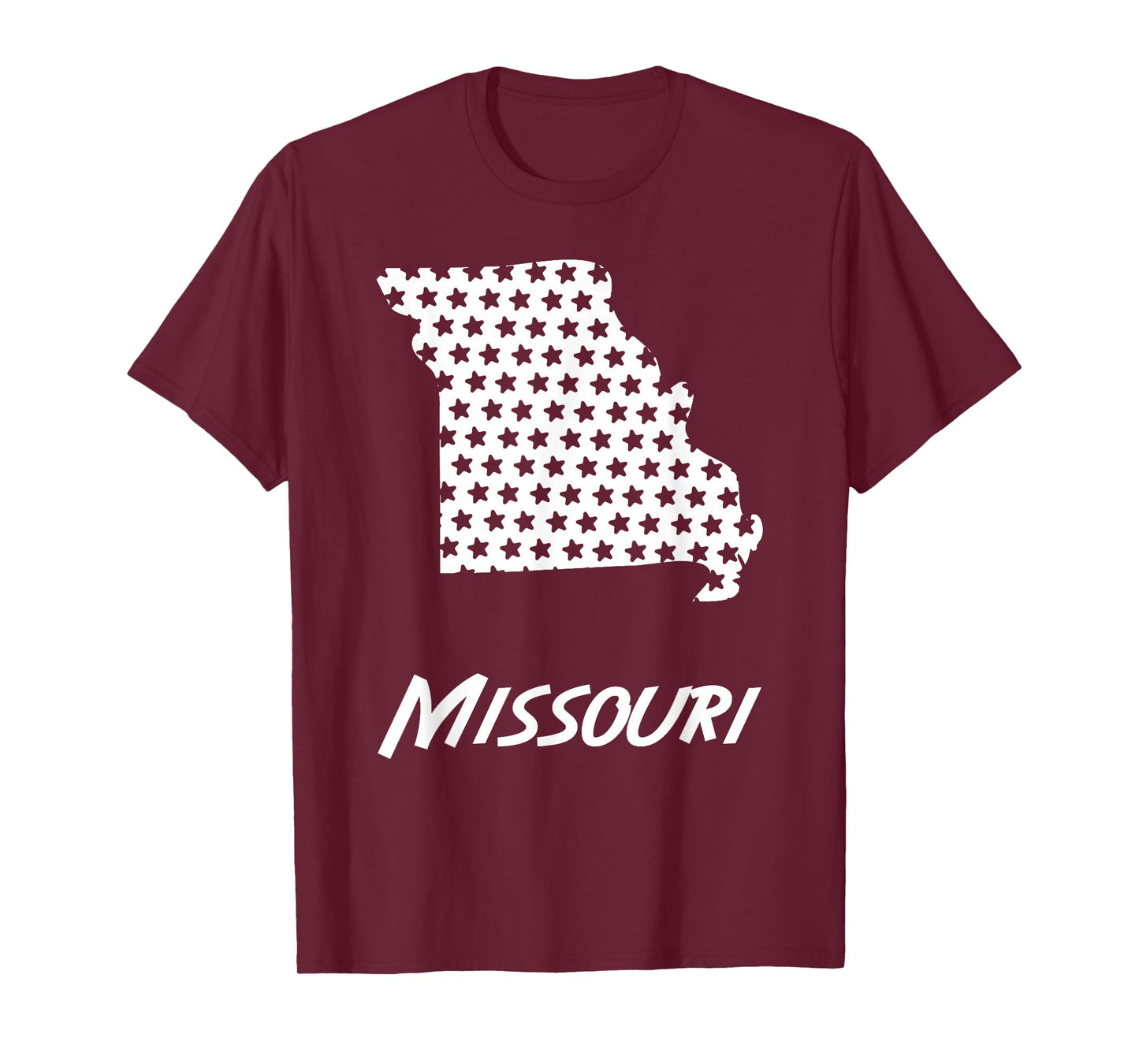 Missouri USA State Outline Stars Vintage Retro Design T-Shirt