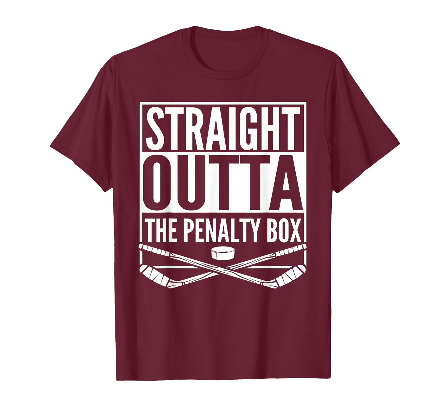 Straight Outta The Penalty Box Hockey Player Gift Hockey T-Shirt