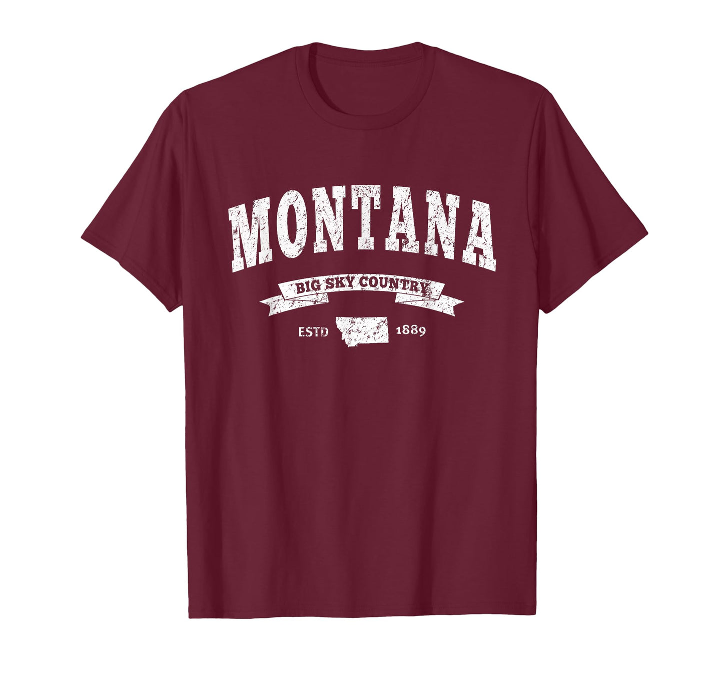 Vintage Montana Shirt Distressed Tee MT Big Sky Country T-Shirt