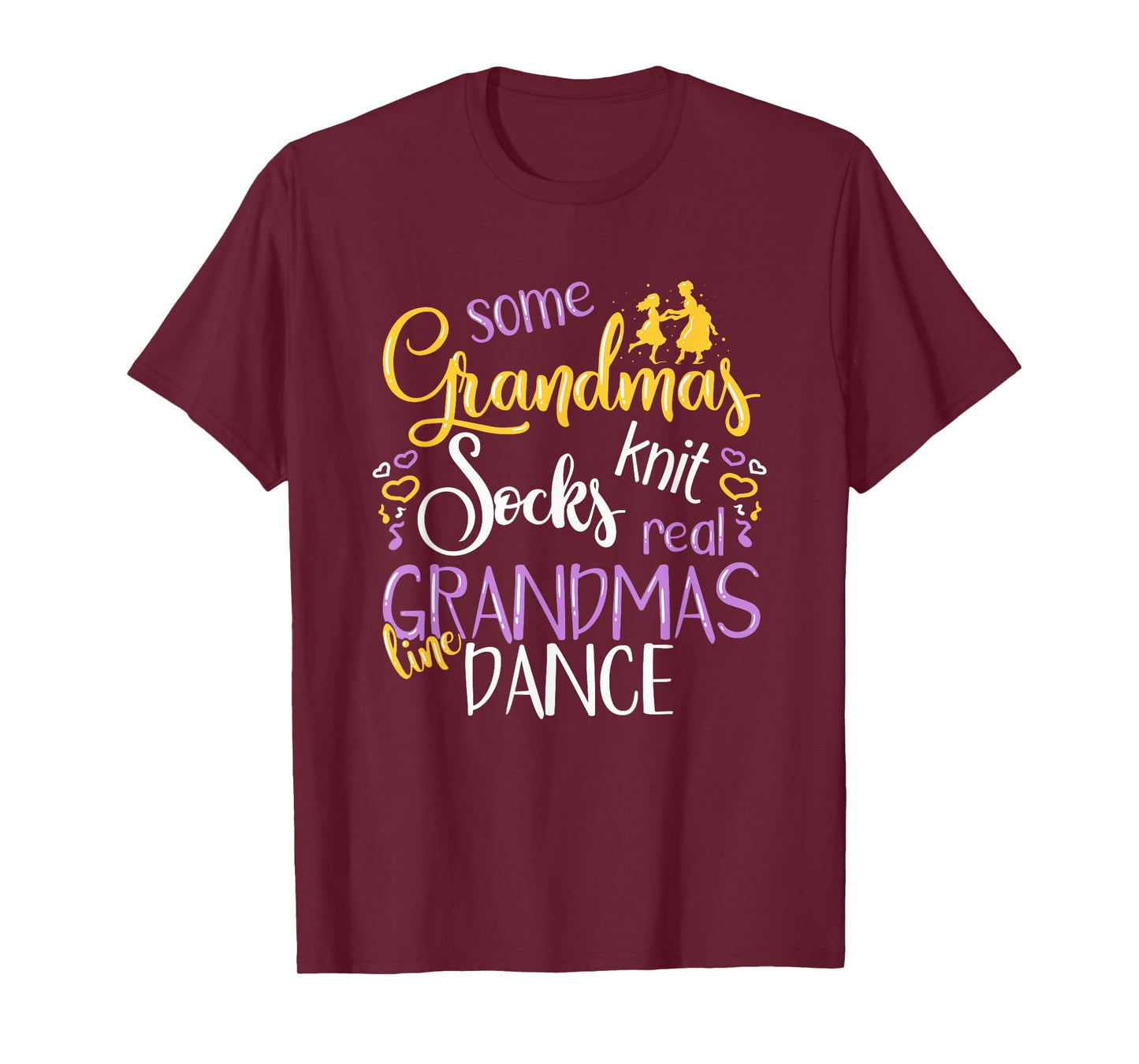 Real Grandmas Line Dance Gift Funny Grandma Line Dancing T-Shirt