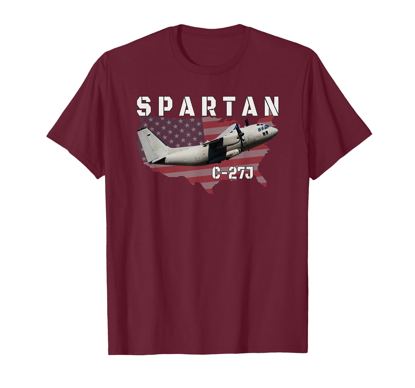 C-27J Spartan Military Transport Aircraft Aviation Pilot T-Shirt