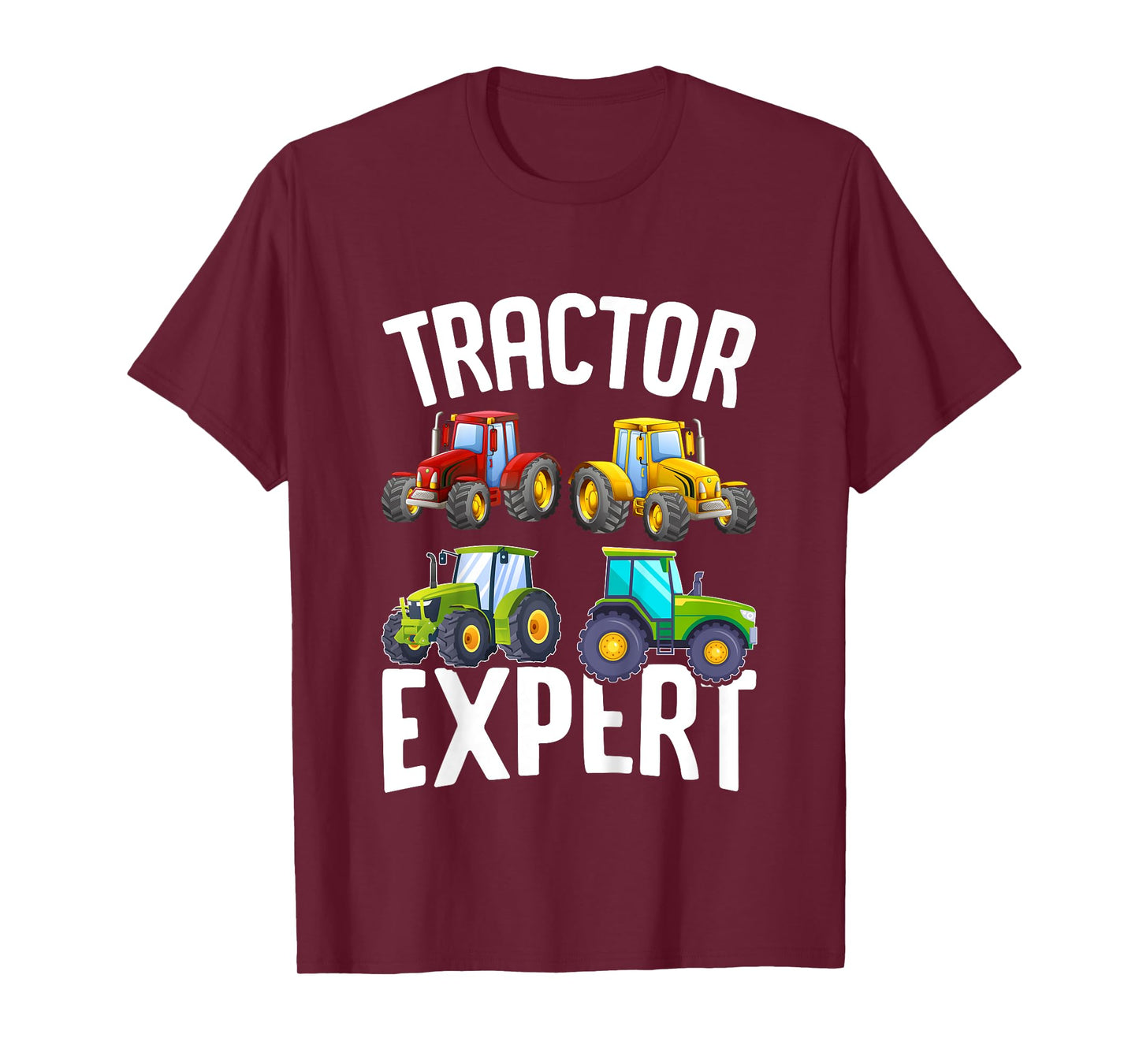 Kids Tractor Expert Funny Boys Tractors Toddler T-Shirt