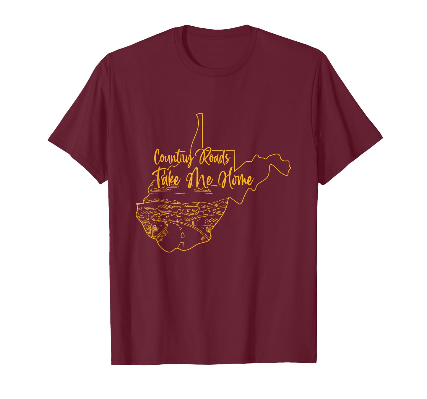 West Virginia Pride | WV Home | Country Roads | Footprint T-Shirt