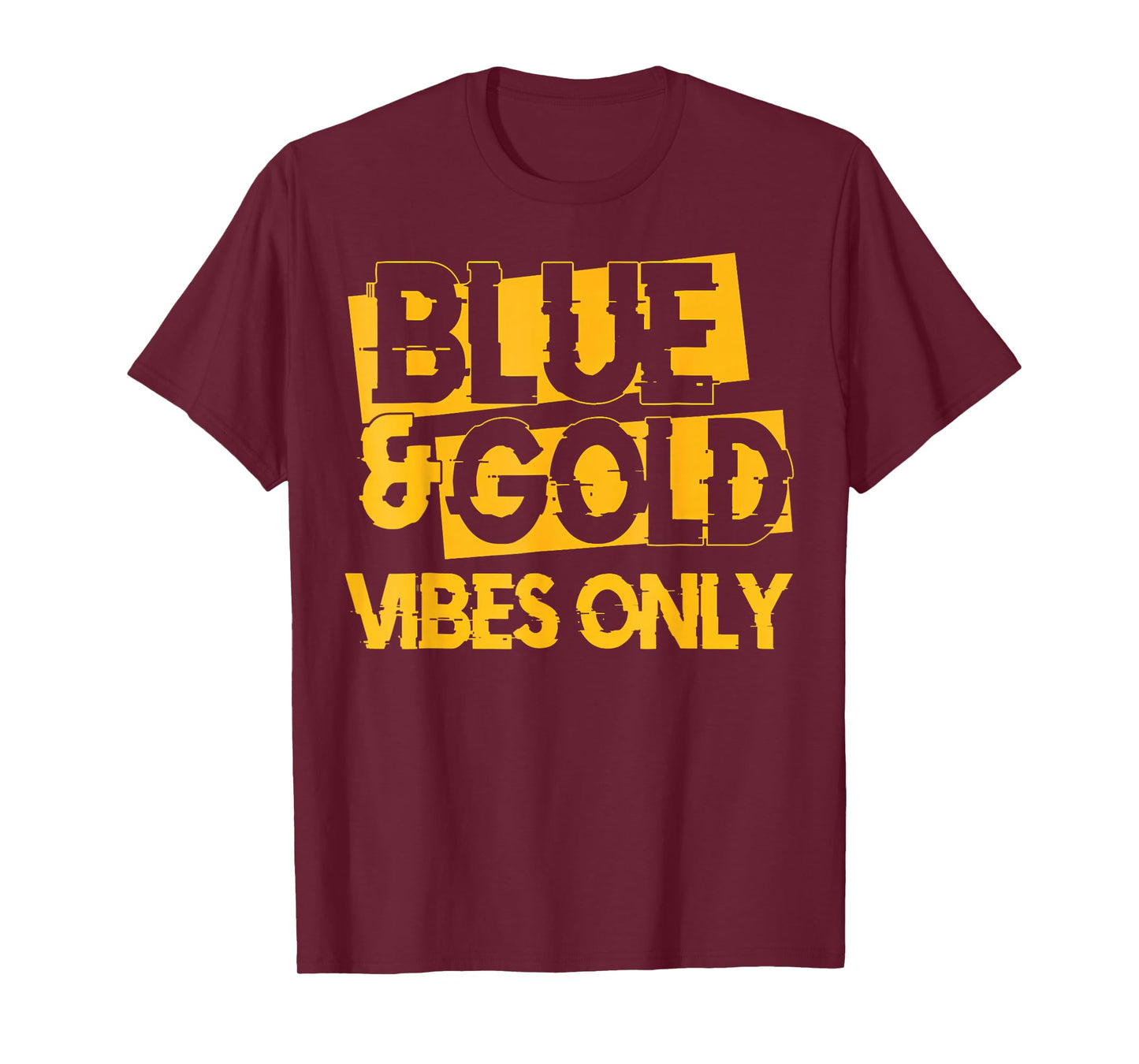 Blue and Gold Game Day Group for High School Football T-Shirt