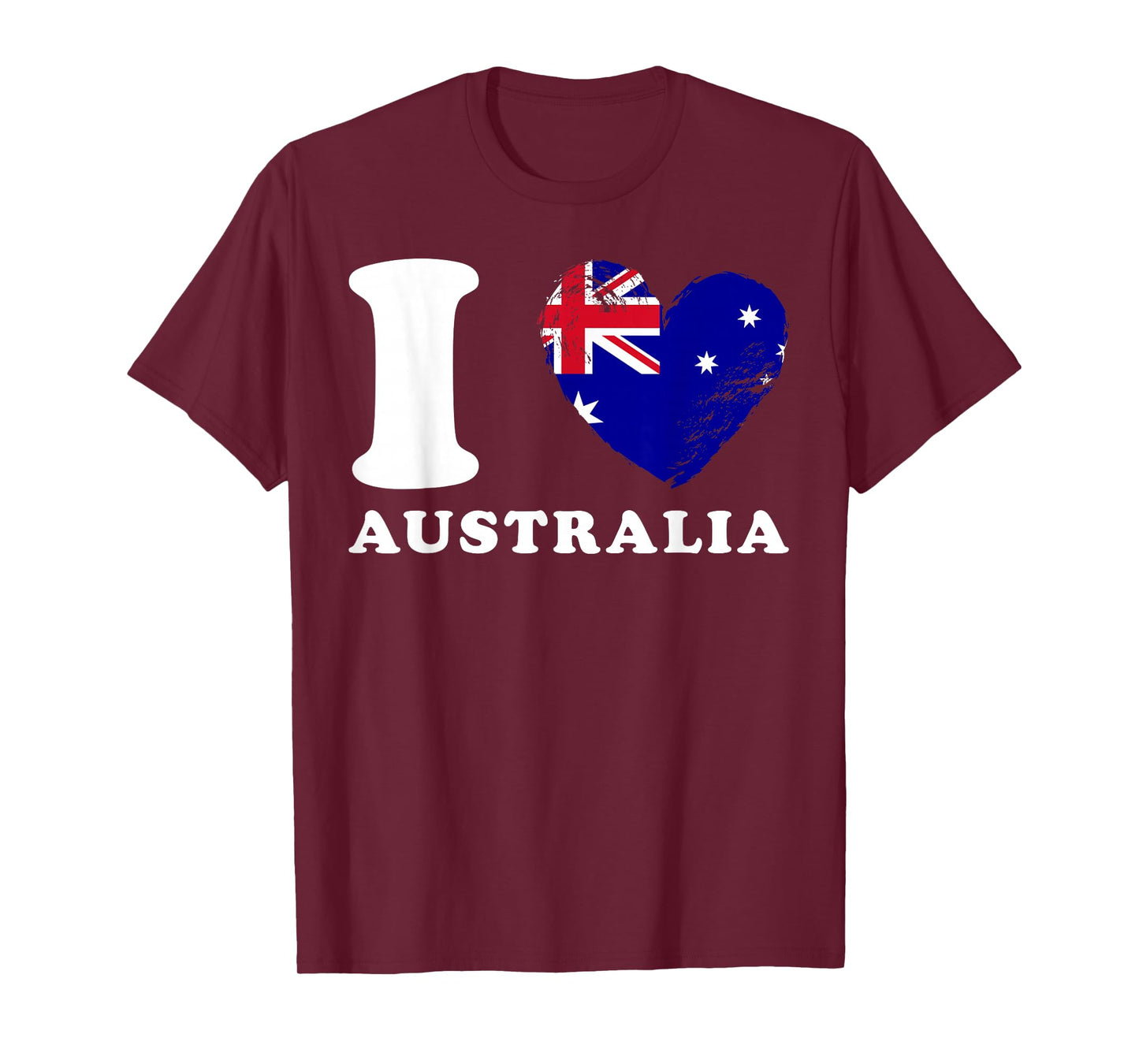 I Love Australia - Heart Flag Australia T-Shirt