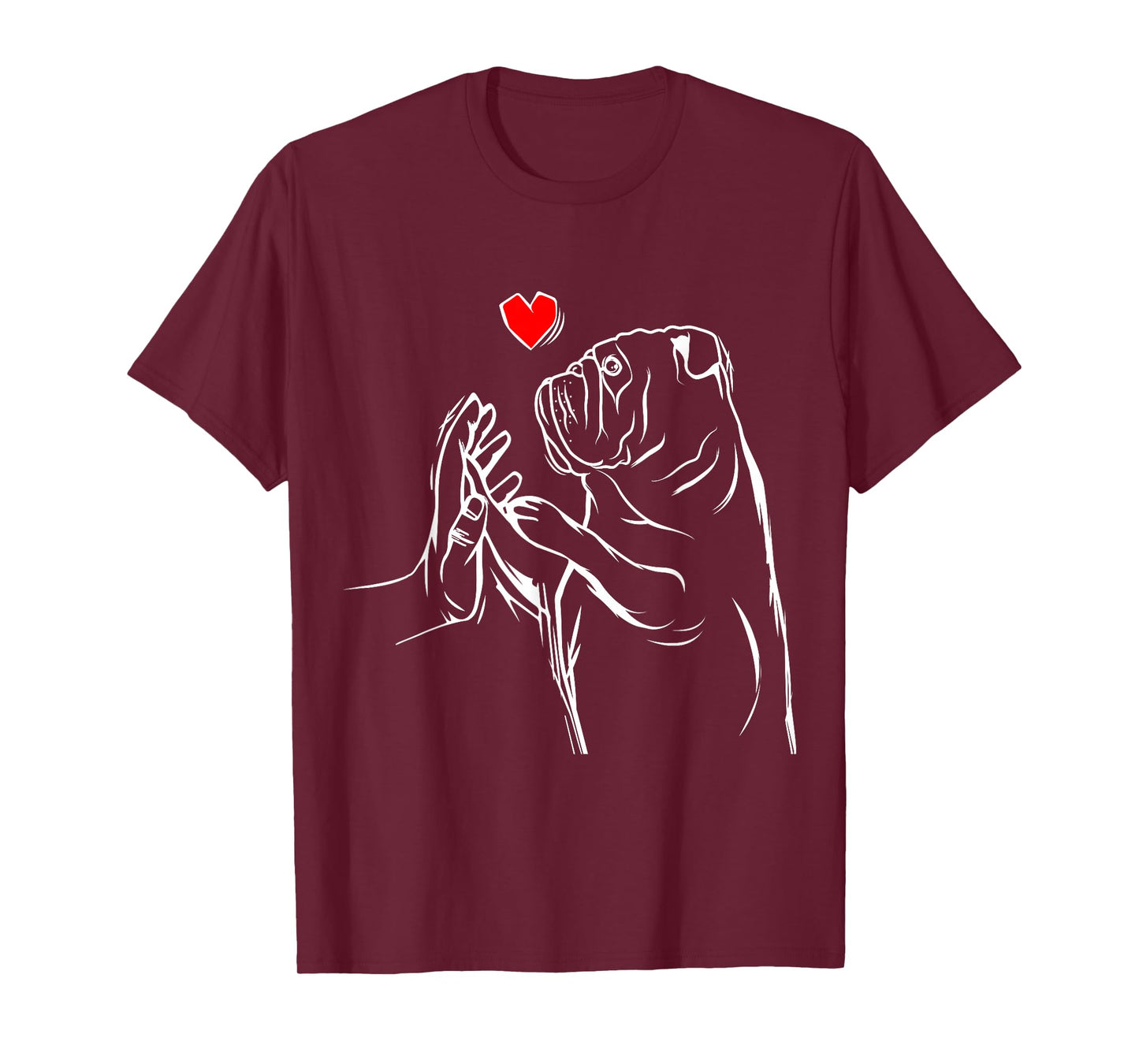 English Bulldog Love Bully Female Gift Idea T-Shirt