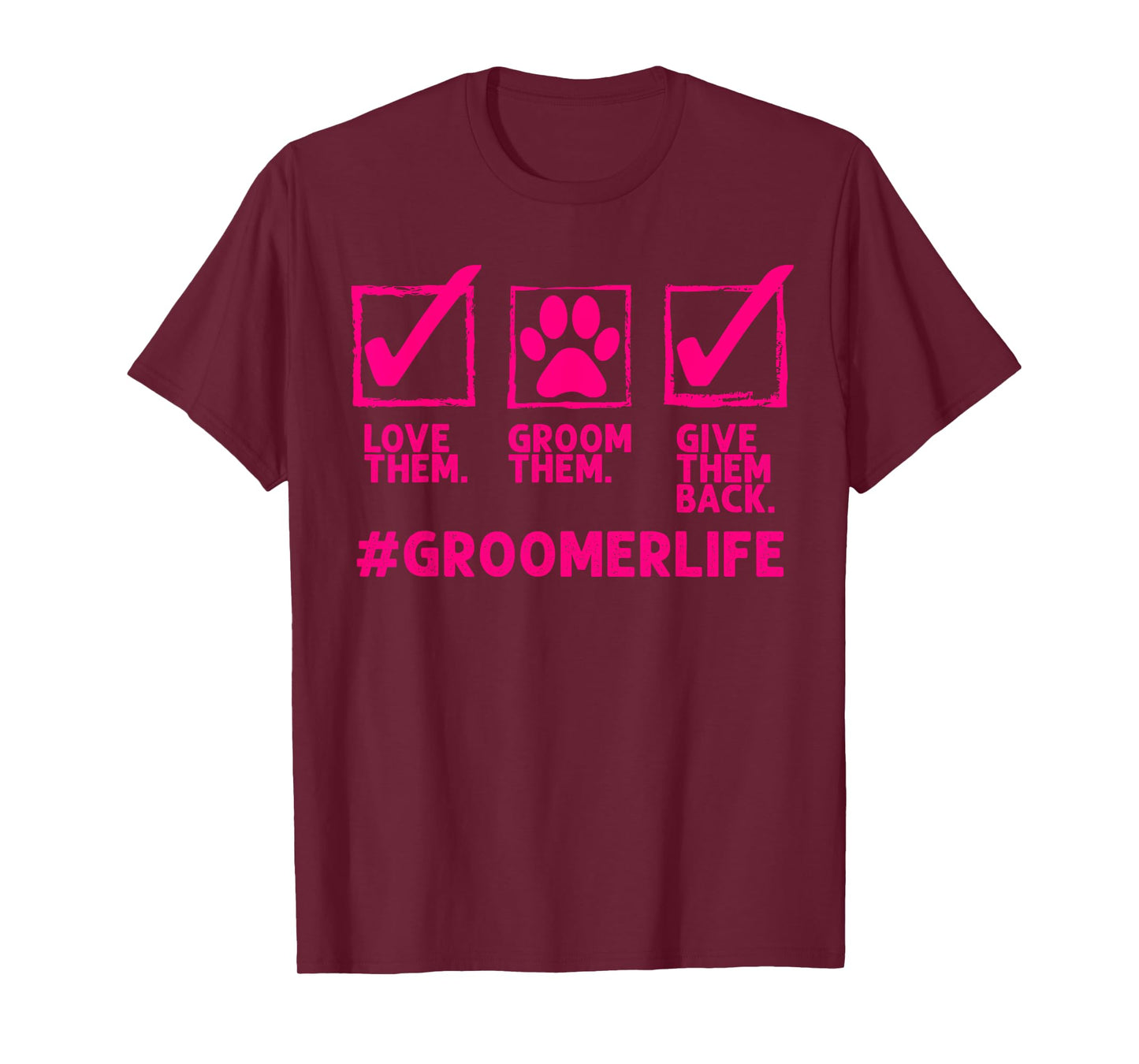 Funny Dog Groomer Gift For Men Women Cool Pet Dog Grooming T-Shirt