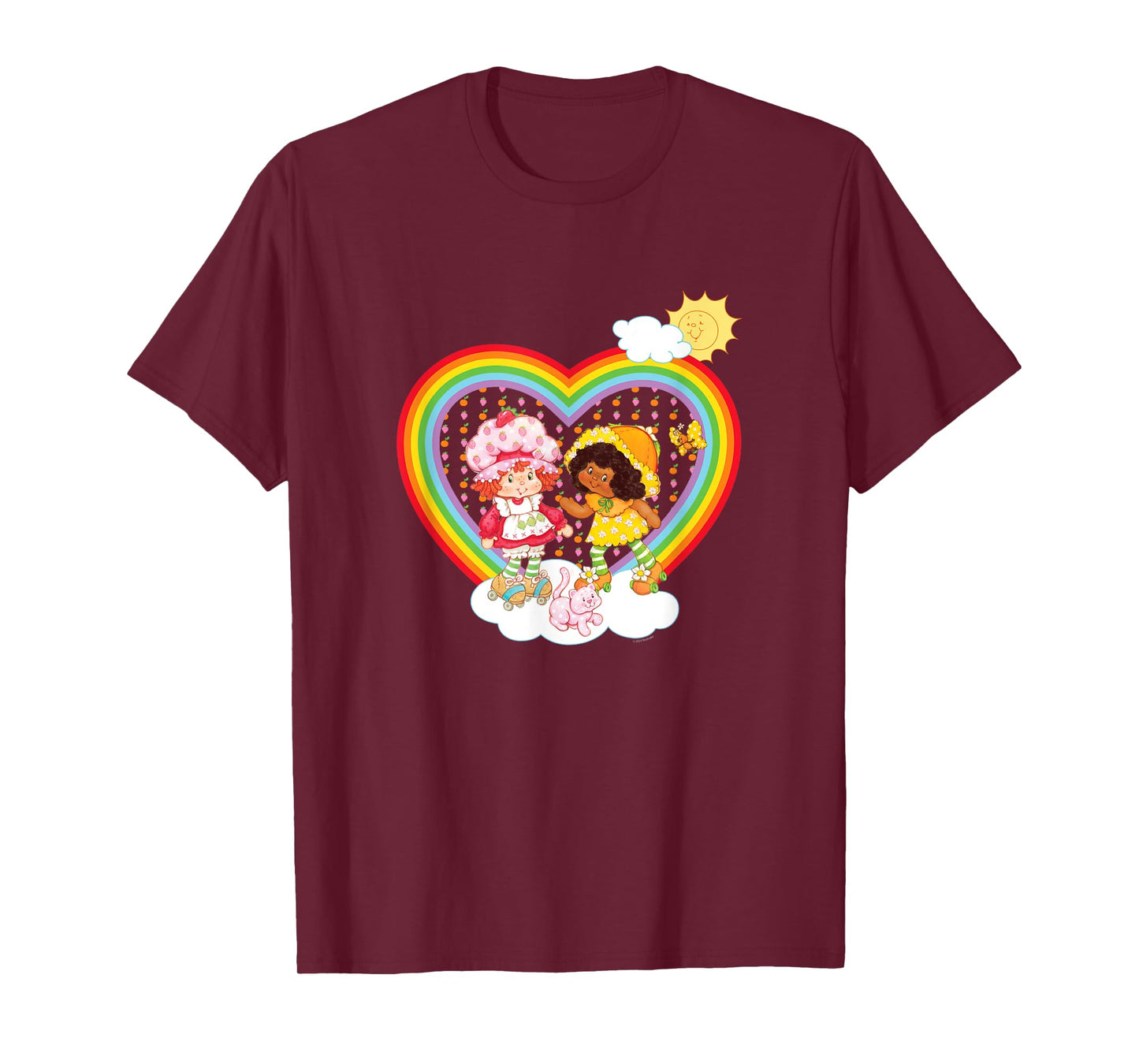Strawberry Shortcake & Orange Blossom Rainbow Heart T-Shirt