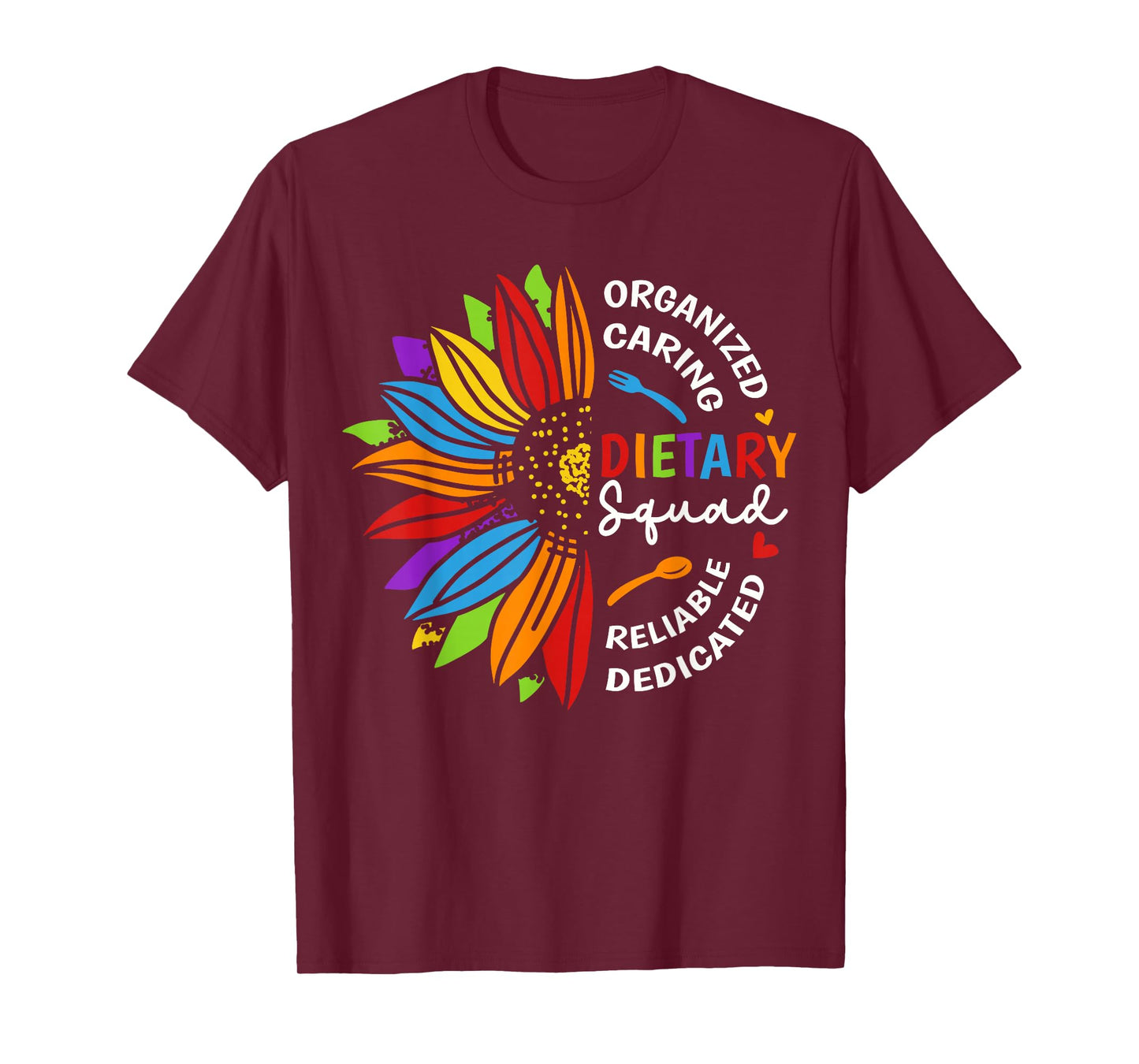 Dietary Squad Sunflower Appreciation Dietary Worker T-Shirt