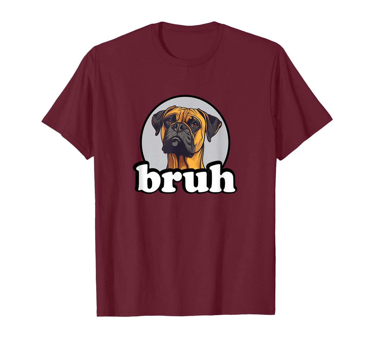 Boys Girls Cute Funny Bruh Kids Boxer Dog Lover T-Shirt