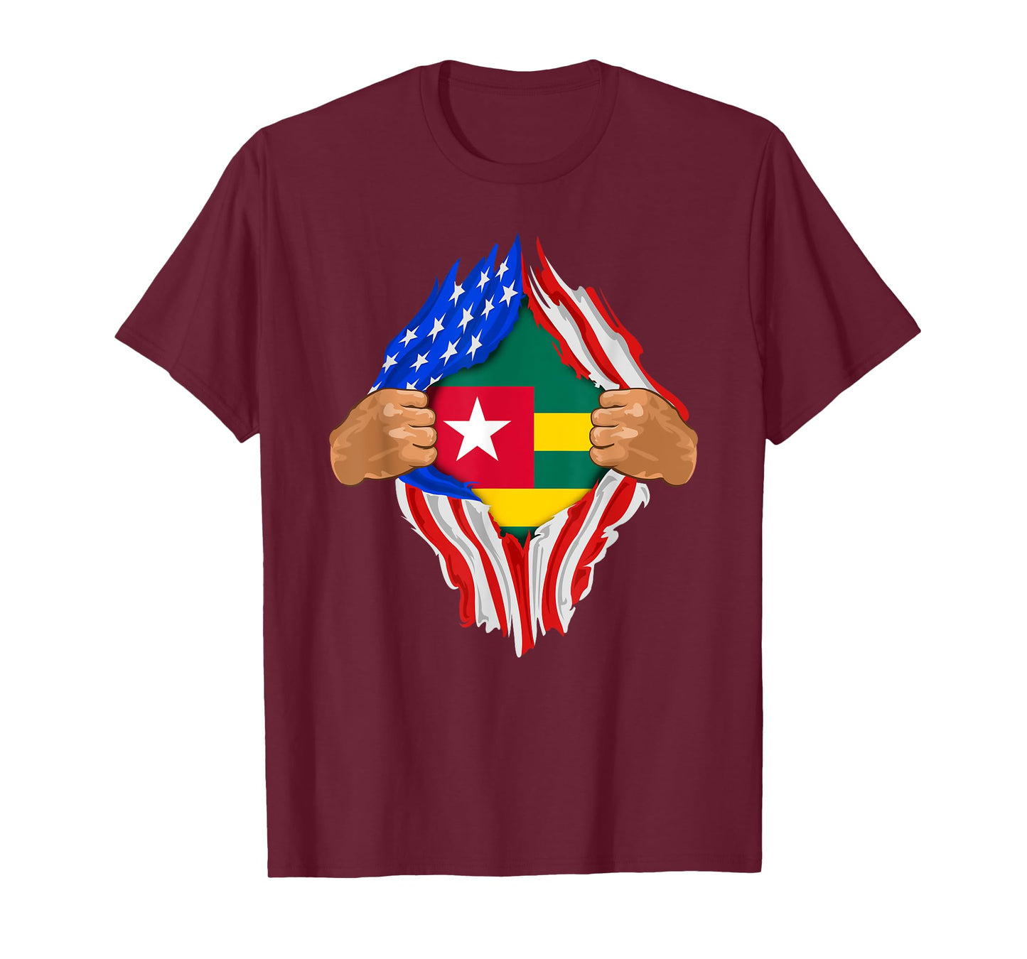 Togolese Blood Inside Me T-Shirt | Togo Flag Gift T-Shirt