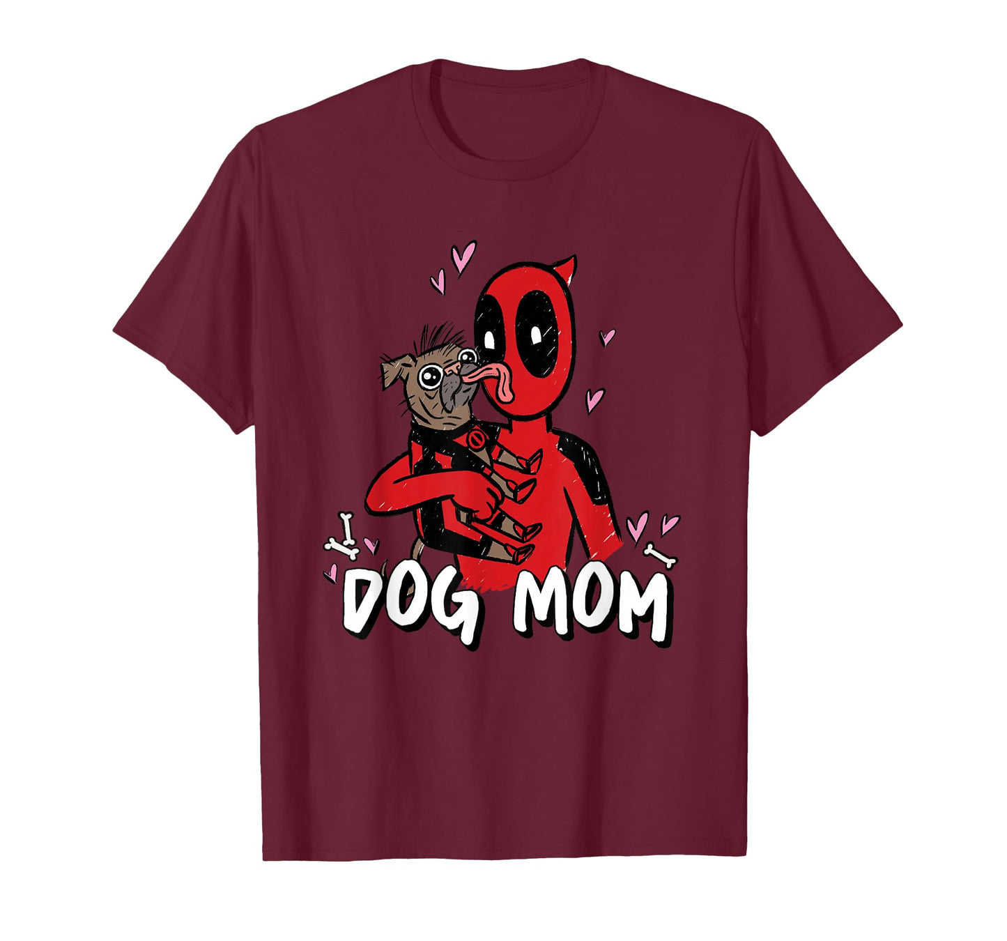 Marvel Super Heroes Pets Deadpool Loves Dogpool Dog Mom T-Shirt