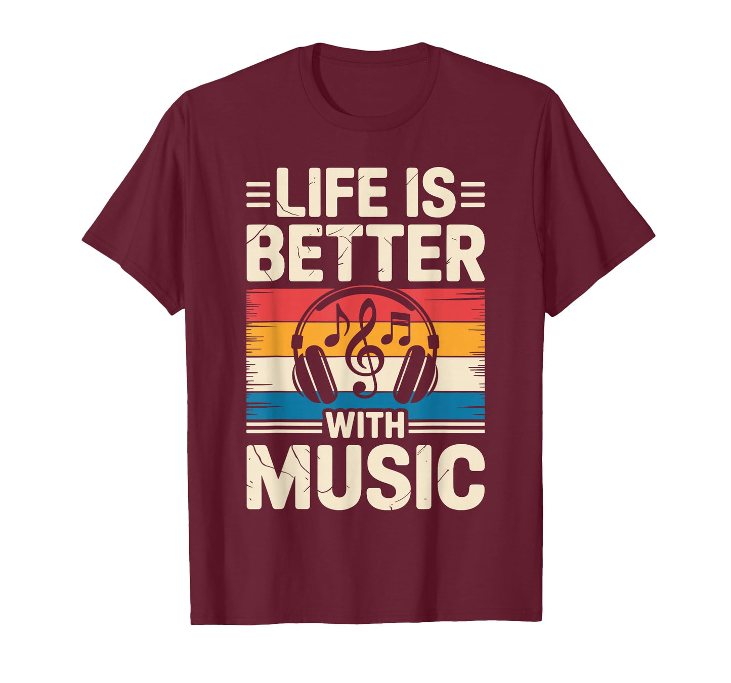 Funny Music Art for Men Women Musical Note Gag Music Lover T-Shirt