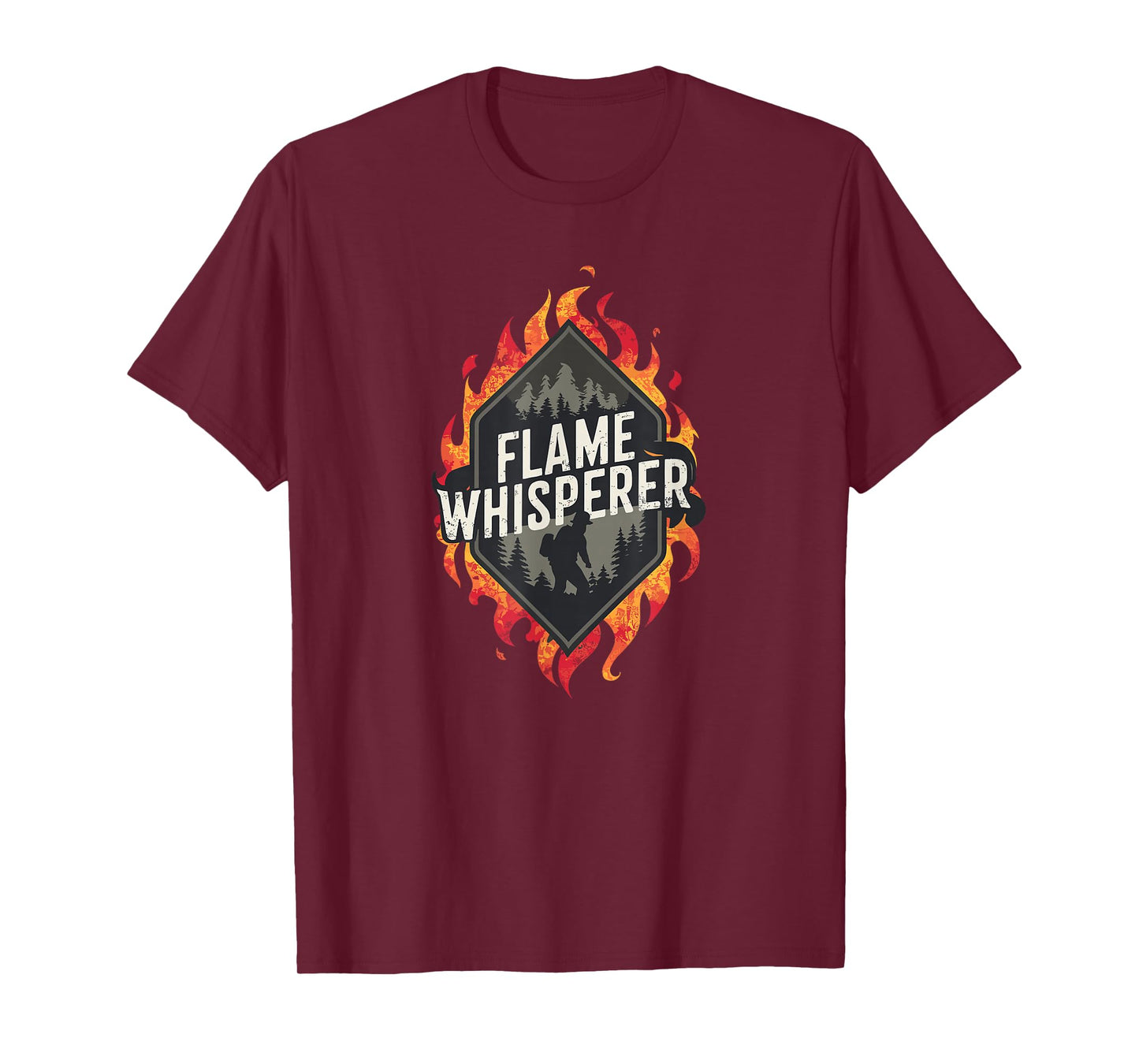 Fireman Wildfires Flame Whisperer Quote Wildland Firefighter T-Shirt